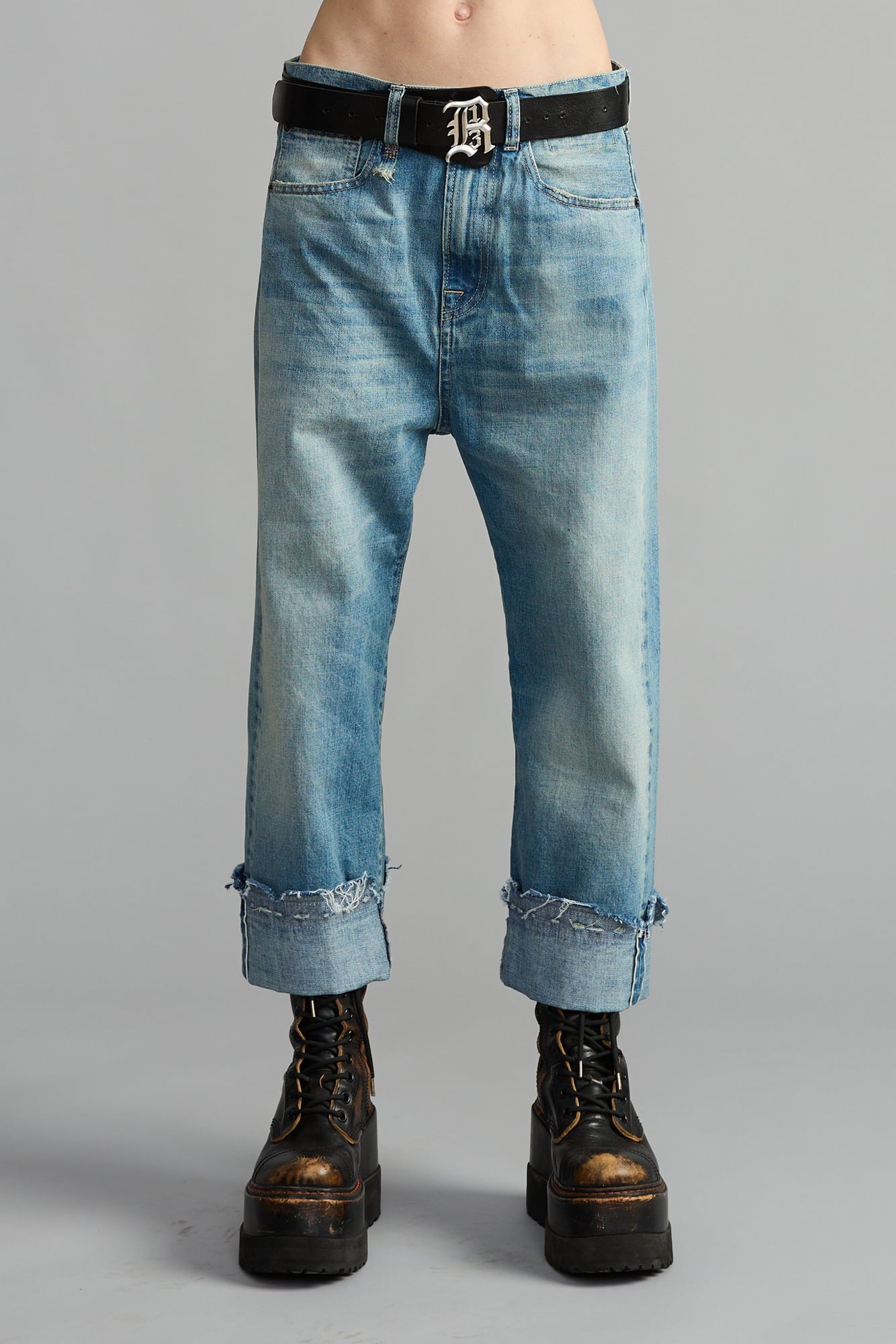 CUFFED TAILORED DROP - LAPIS SELVEDGE BLUE - R13