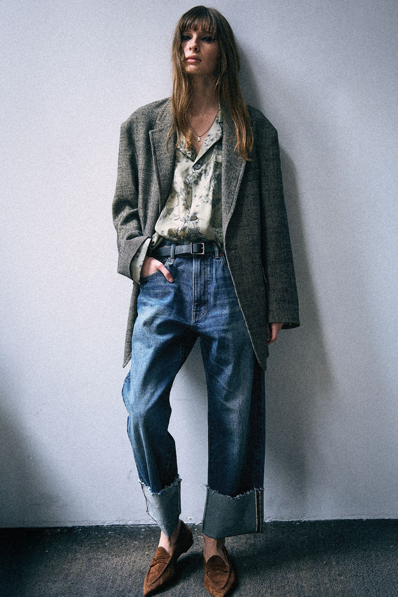 Cuffed X-Boyfriend Jean - Caslon Selvedge Blue