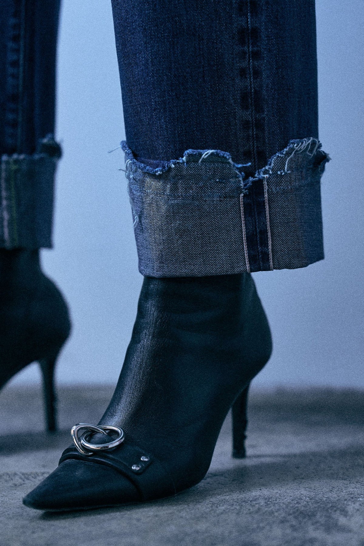 Cuffed X-Boyfriend Jean - Dalston Selvedge Blue - R13