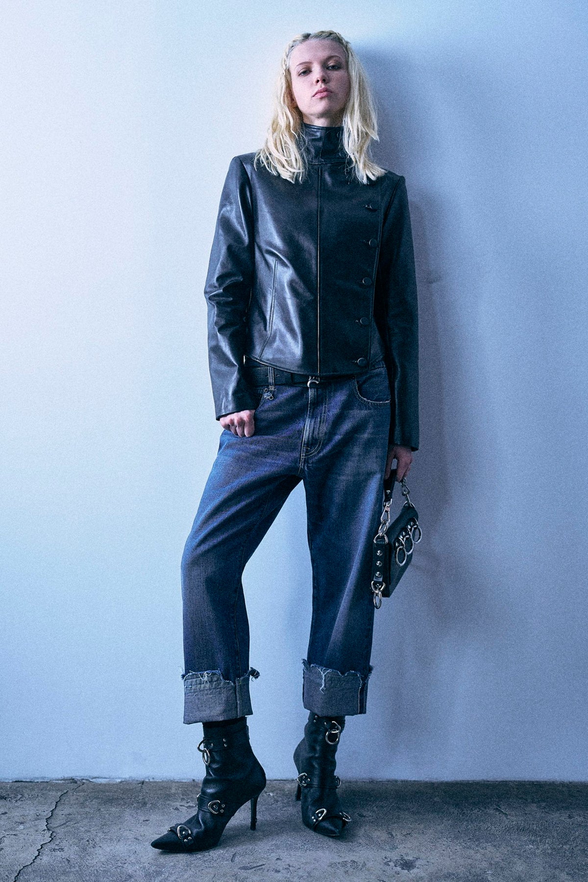 Cuffed X-Boyfriend Jean - Dalston Selvedge Blue - R13