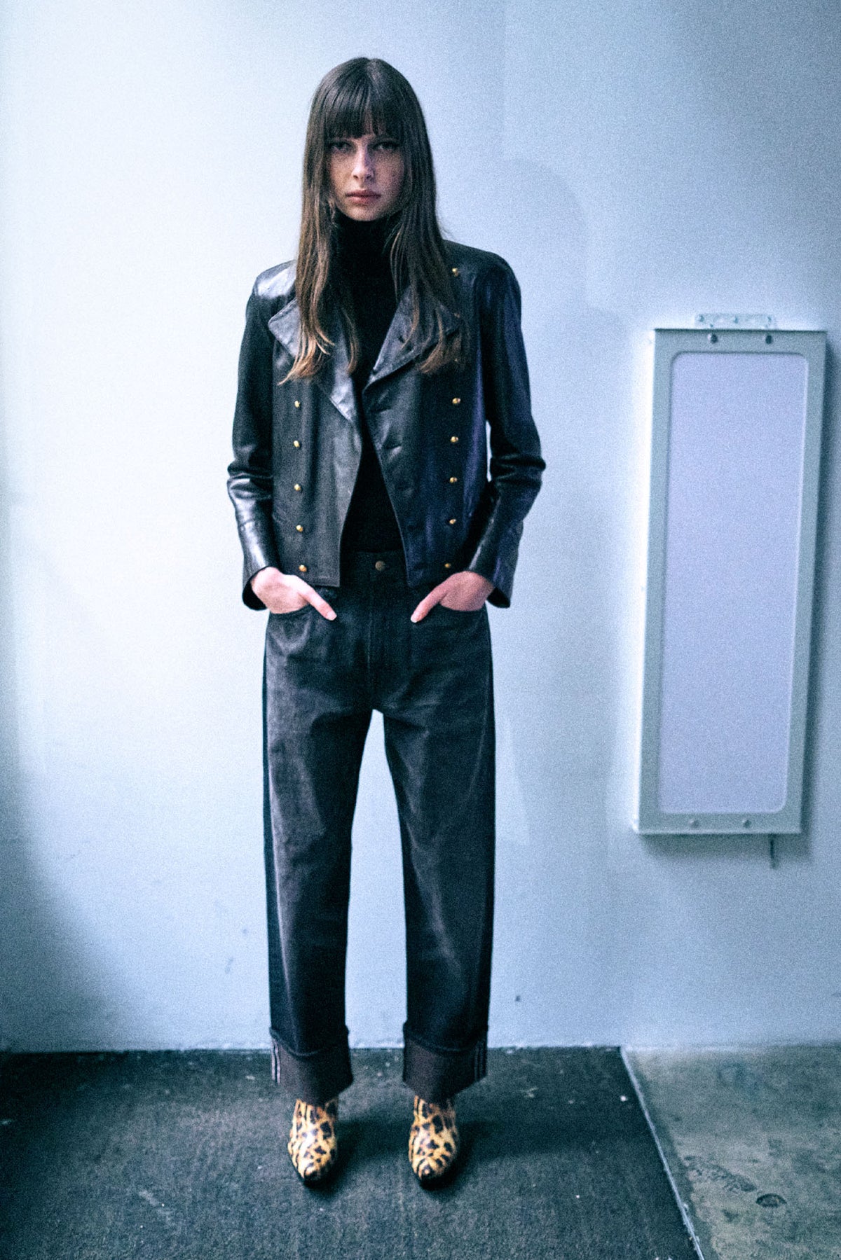 Cuffed X-Boyfriend Jean - Rust Black Selvedge - R13