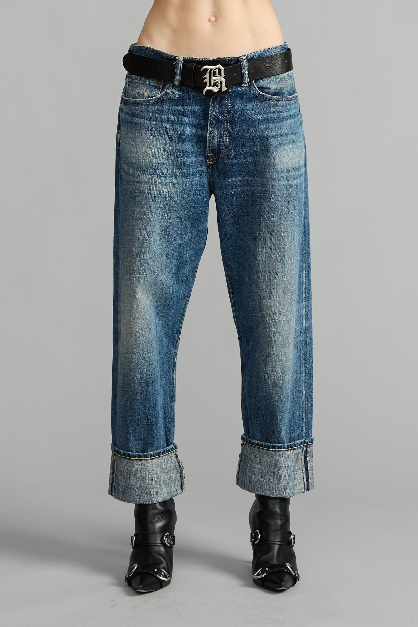CUFFED X-BOYFRIEND JEAN - SANFORD BLUE - R13