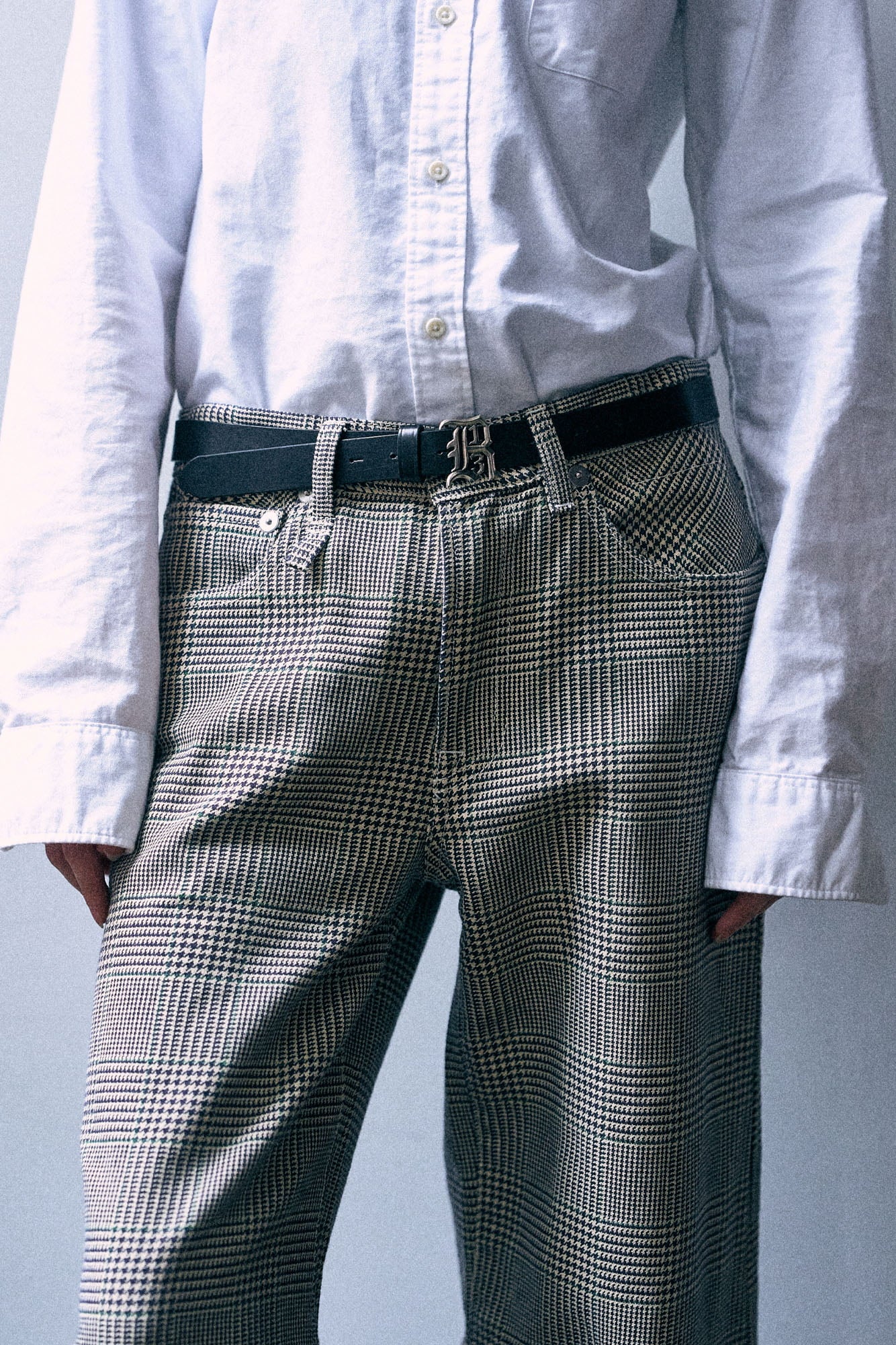D'Arcy Flare Jean - Prince Of Wales Grey Check - R13