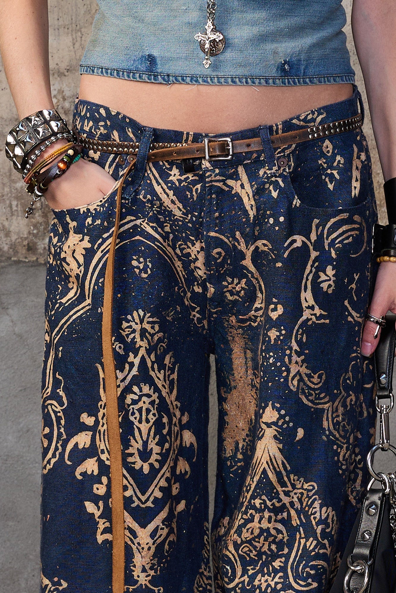 D'ARCY FLARE - BLUE BANDANA - R13