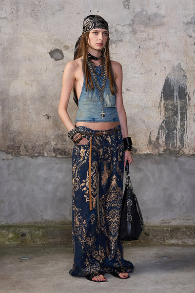 D'ARCY FLARE - BLUE BANDANA - R13