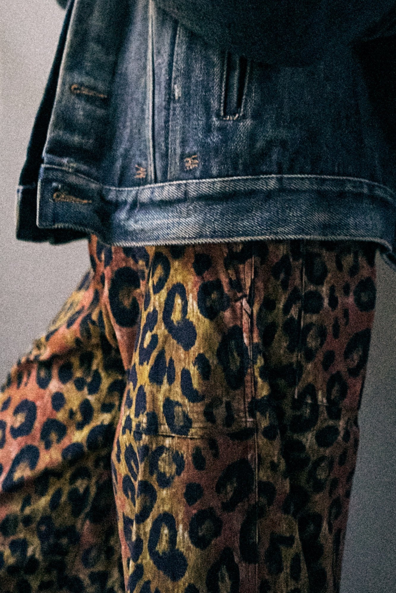 D'arcy Flare Utility Pants - Light Brown Pink Leopard - R13