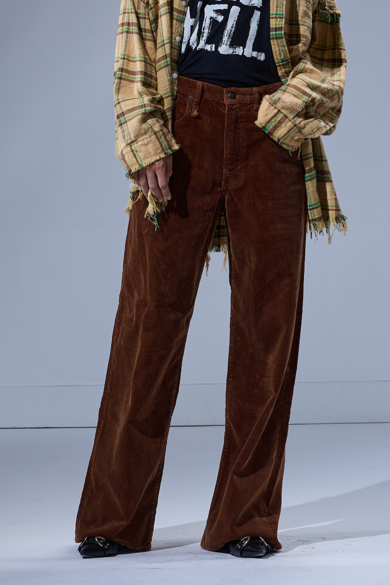 D'ARCY LOOSE JEAN - BRONZE BROWN CORD - R13