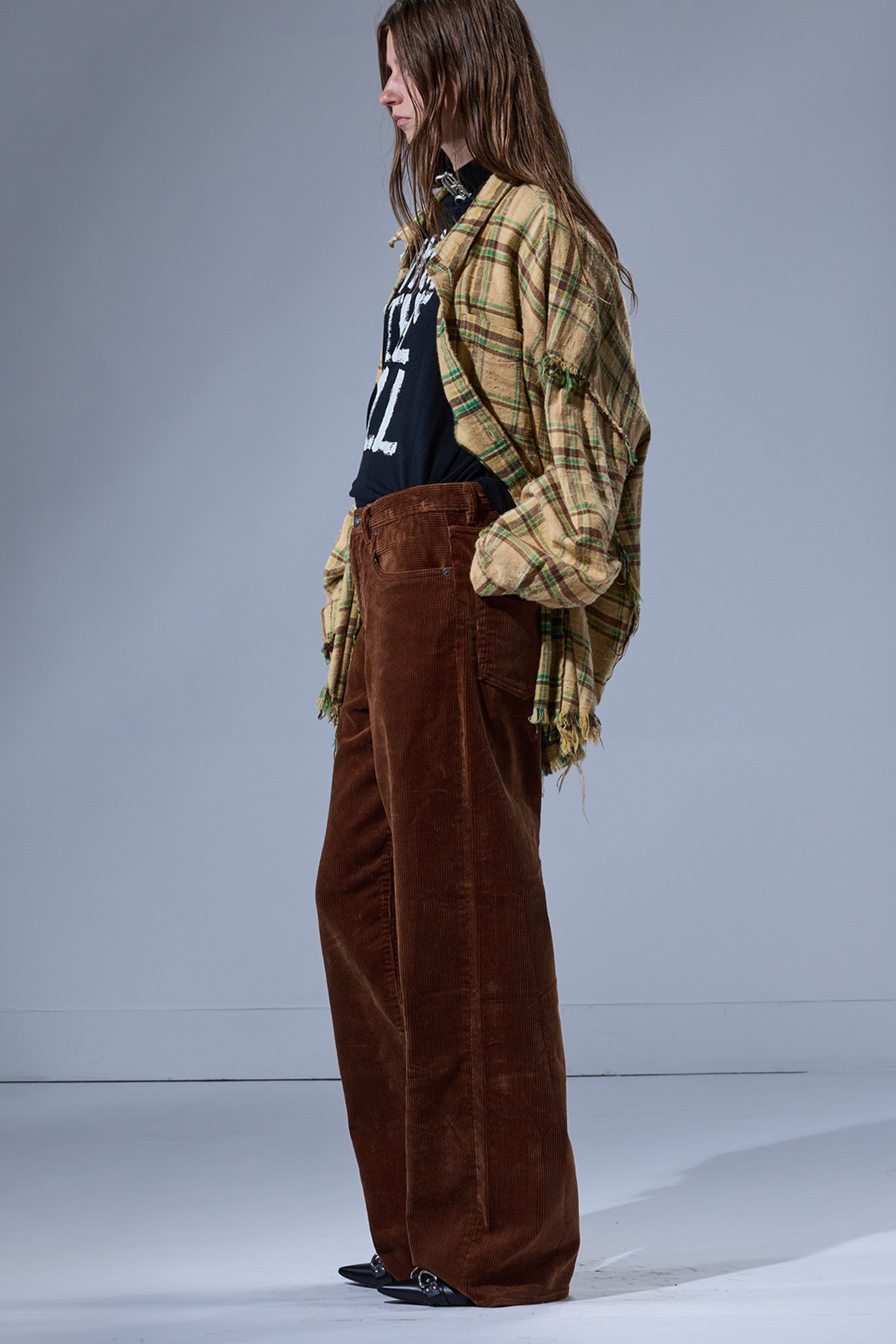 D'ARCY LOOSE JEAN - BRONZE BROWN CORD - R13