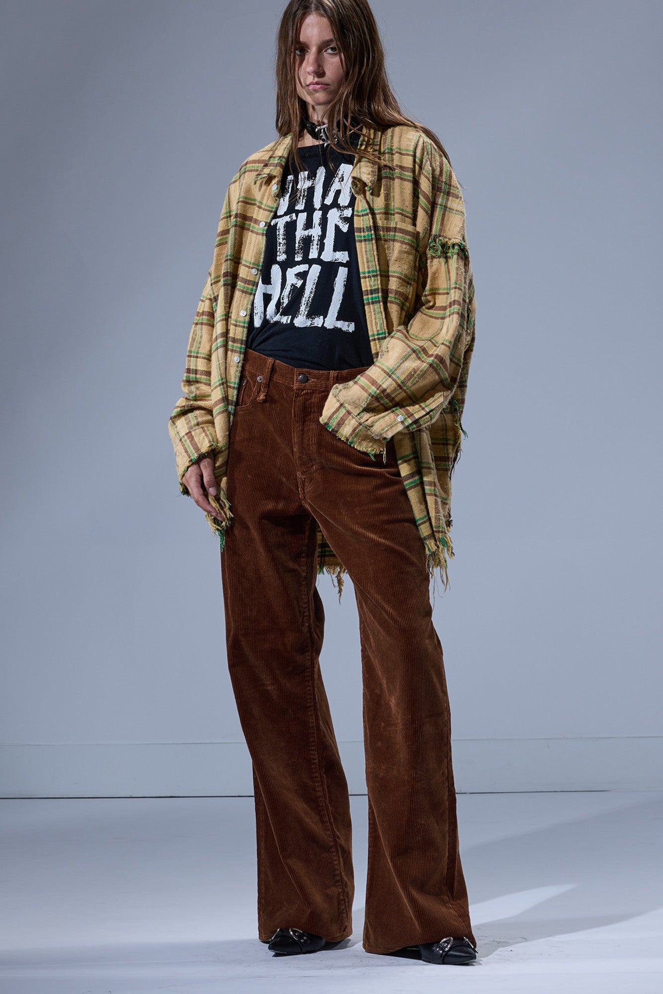 D'ARCY LOOSE JEAN - BRONZE BROWN CORD - R13