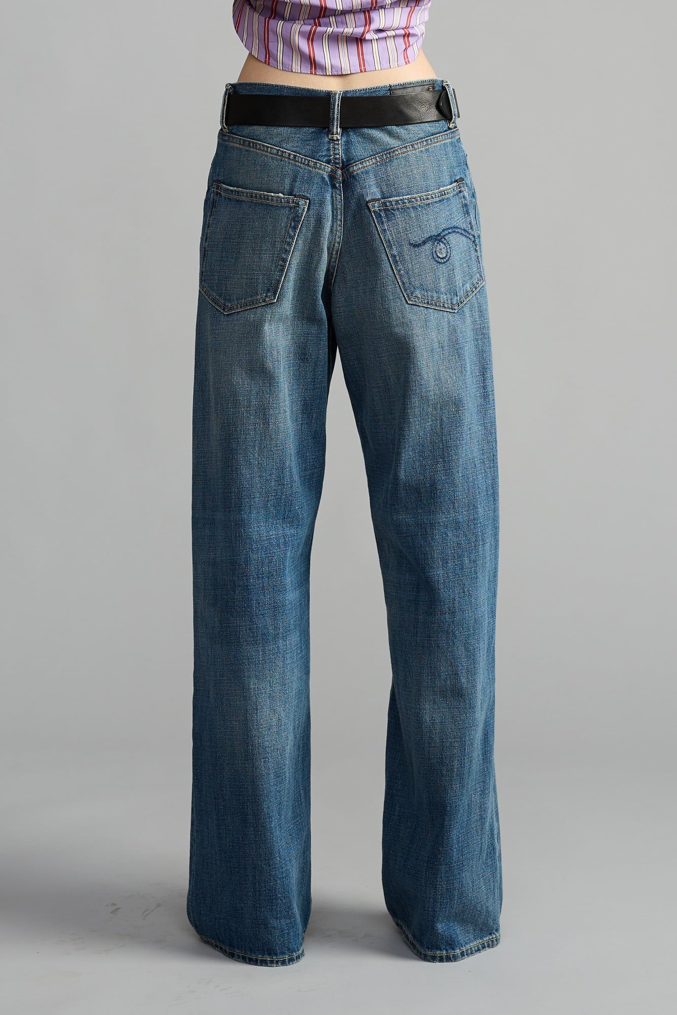 R13 D'Arcy ルーズジーンズ ブルー D'ARCY LOOSE JEAN - SANFORD BLUE – R13