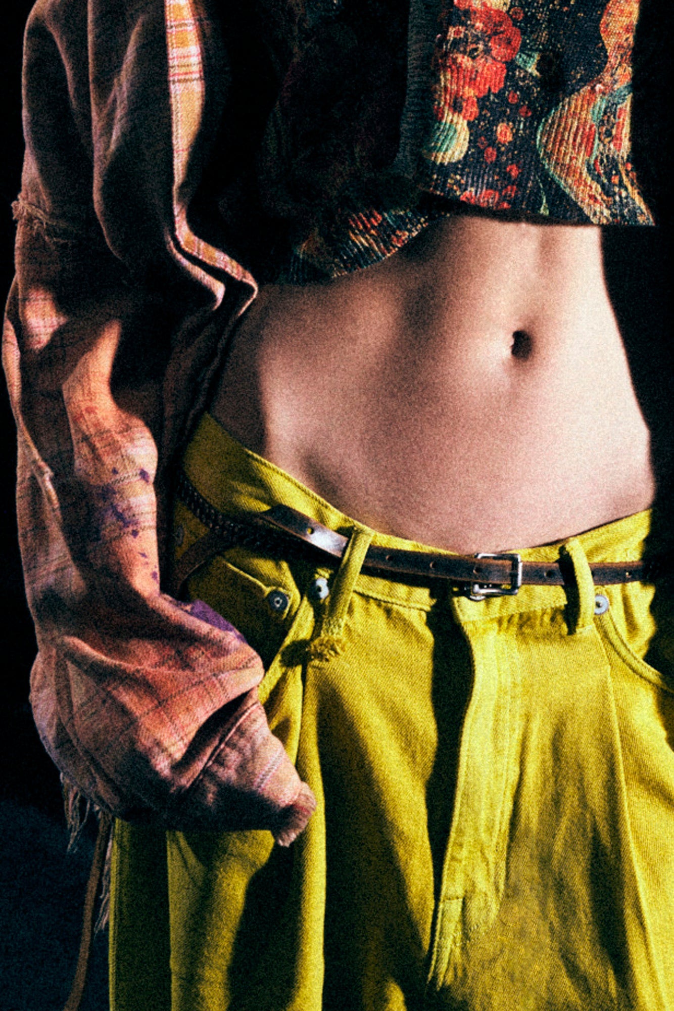 DAMON PLEATED JEAN - VIBRANT YELLOW - R13