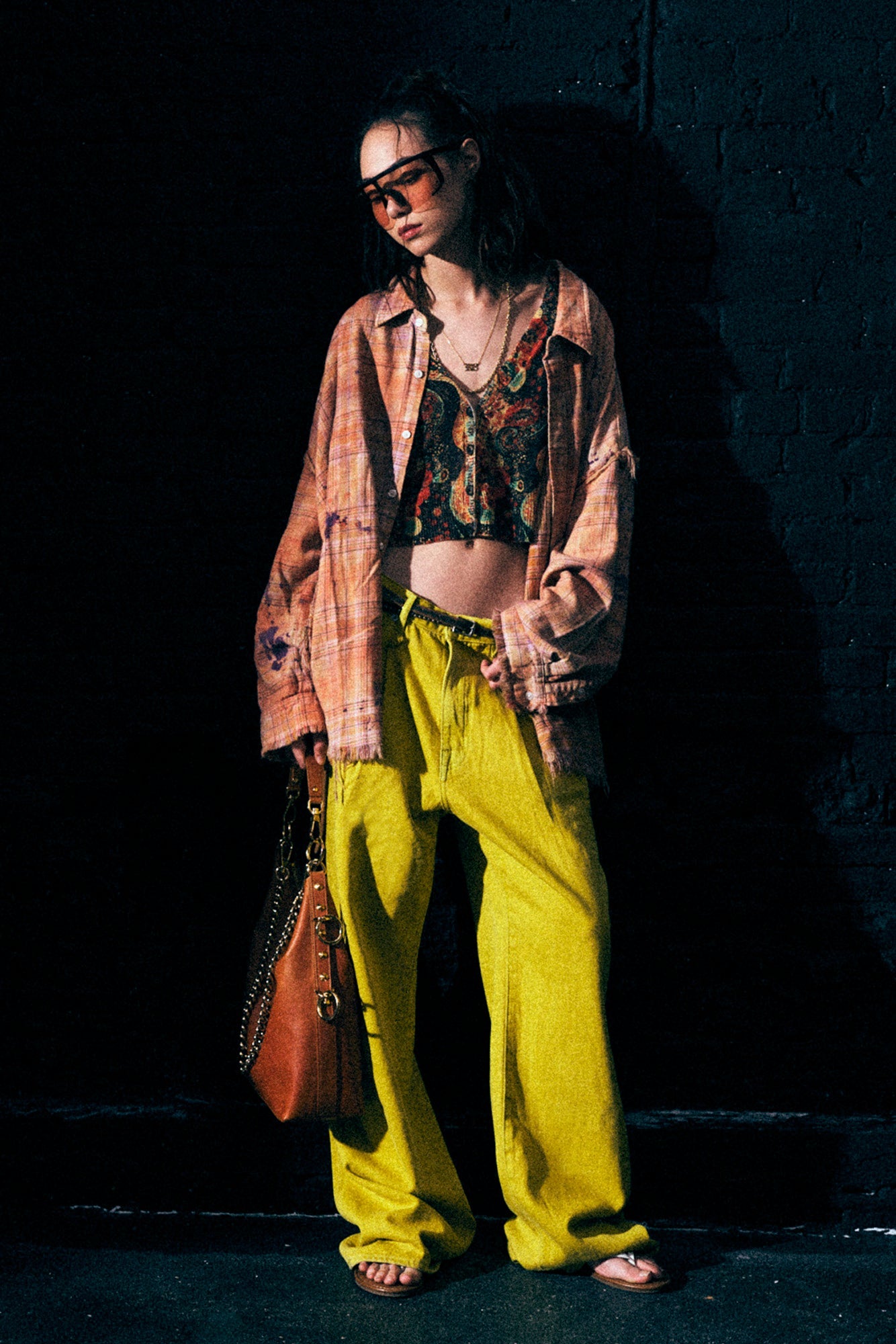 DAMON PLEATED JEAN - VIBRANT YELLOW - R13