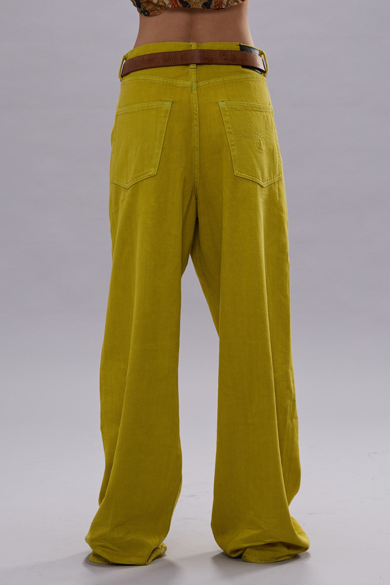 DAMON PLEATED JEAN - VIBRANT YELLOW - R13