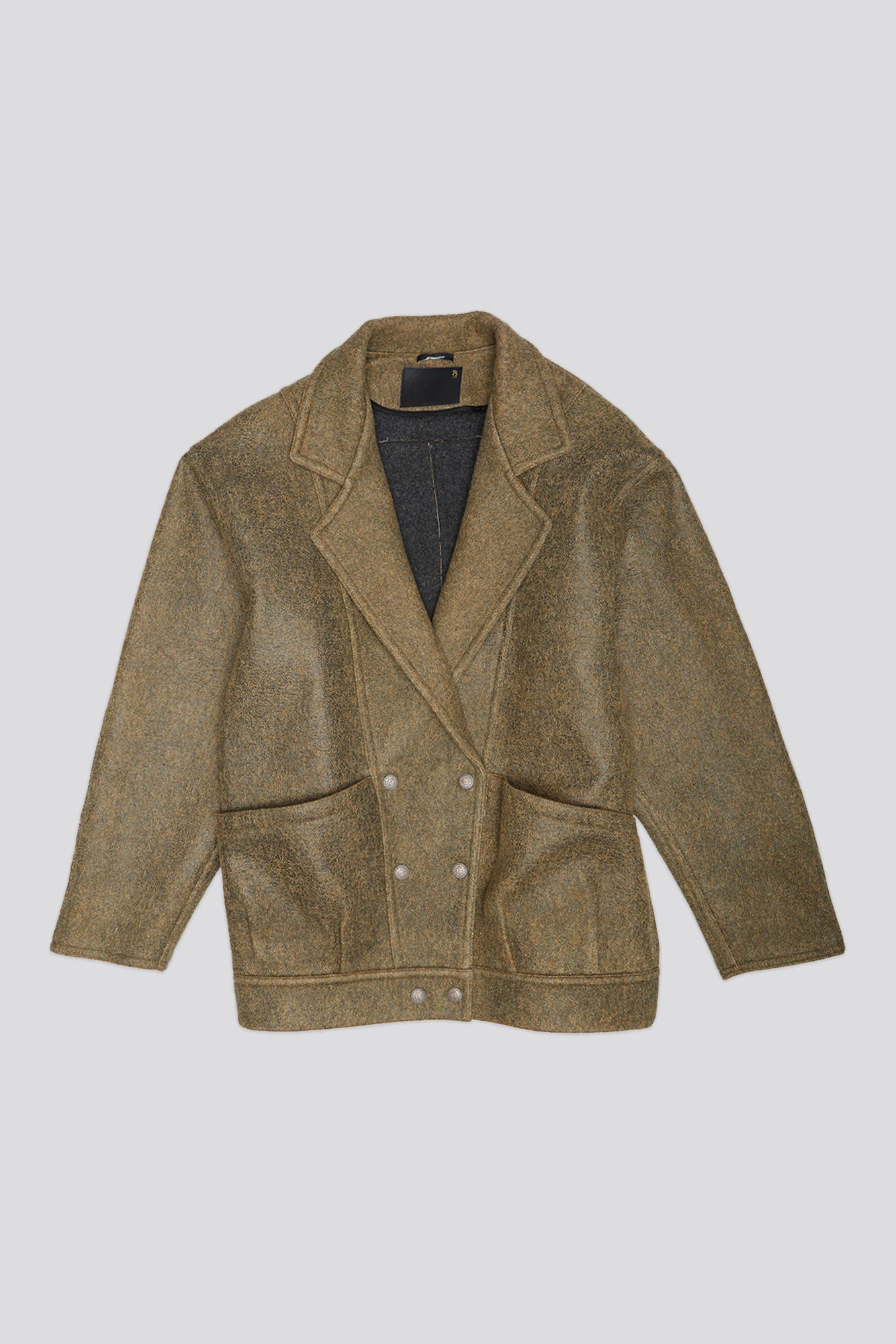 Double Breasted Jacket - Coated Wool - R13