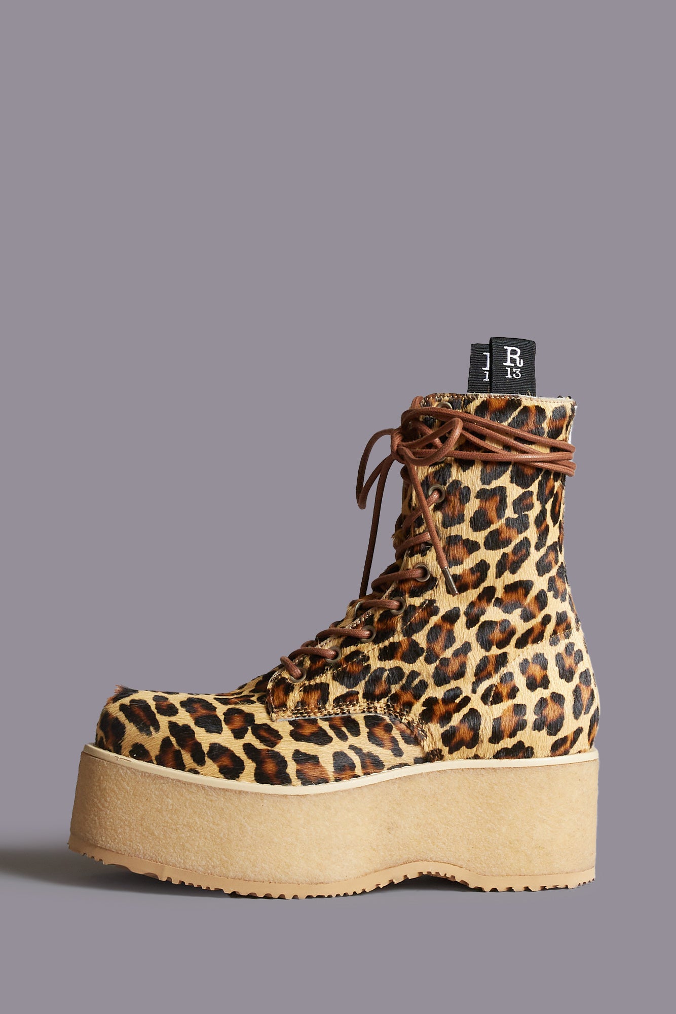 DOUBLE STACK BOOT - LEOPARD - R13