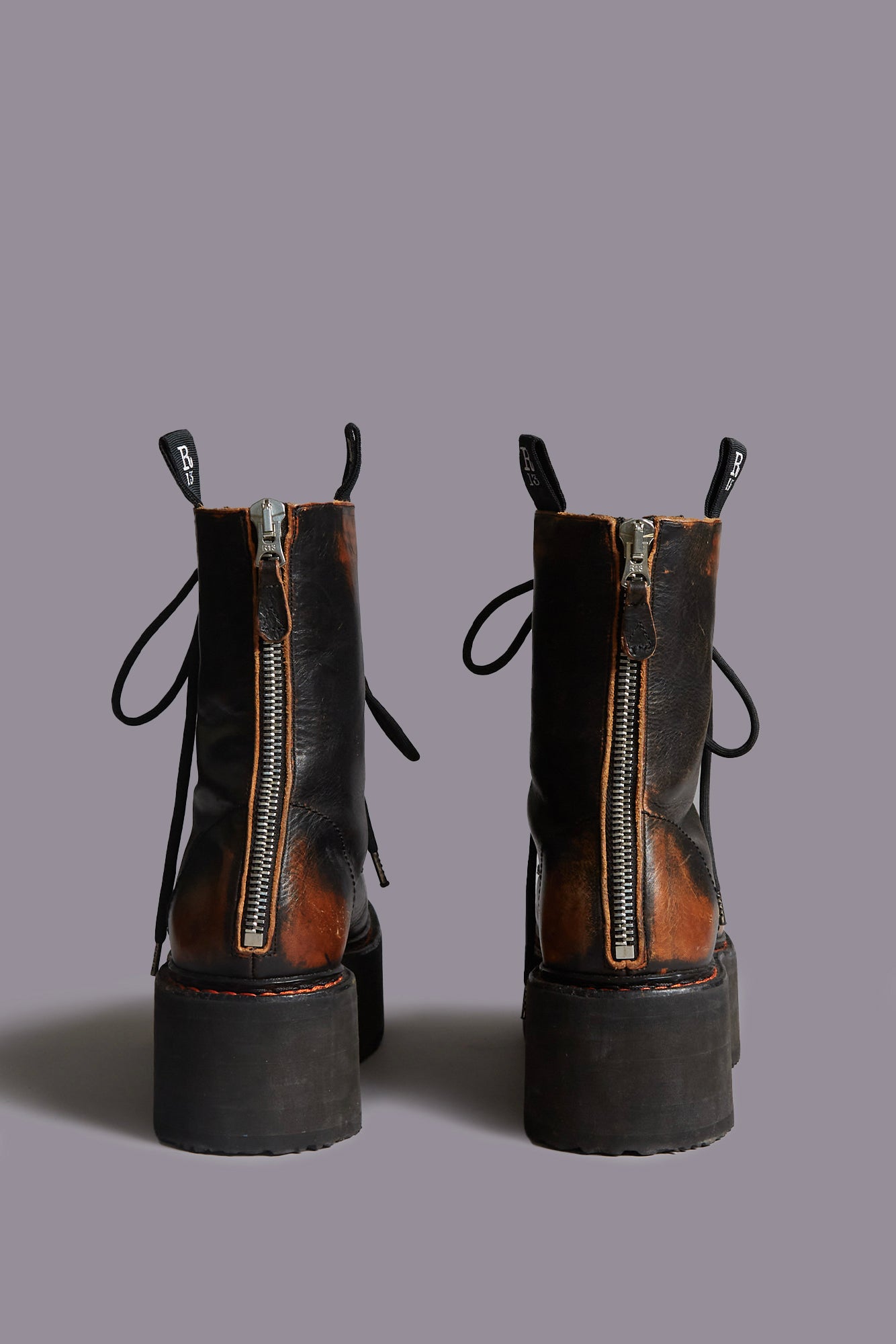 DOUBLE STACK BOOT REMOVE R13 COMBAT BOOTS - Main Image