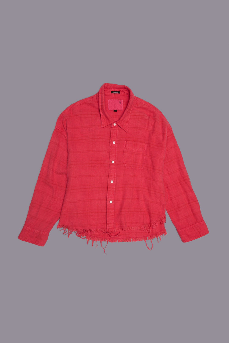 Fuchsia Plaid Women's Crop Tee