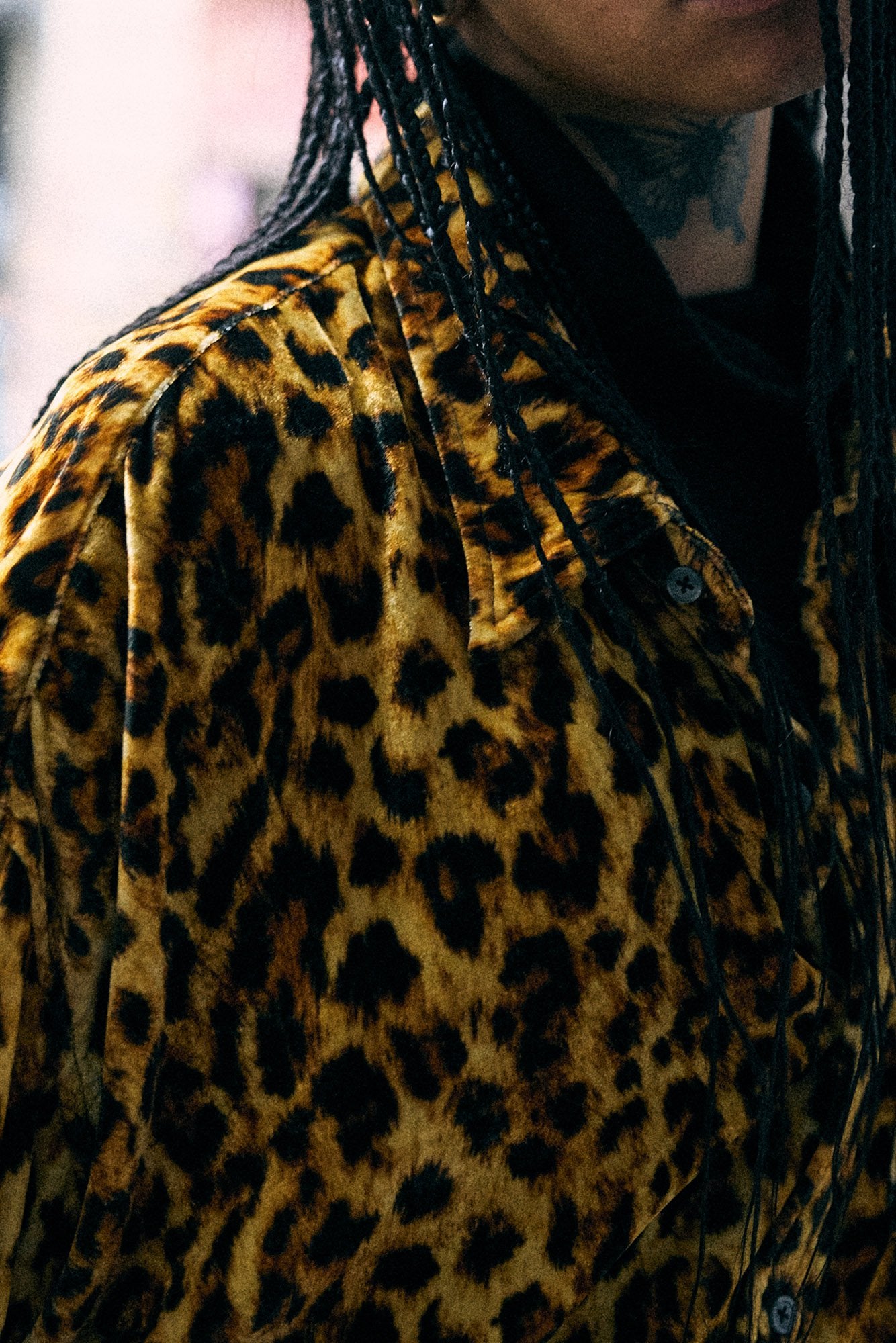 Drop Neck Shirt - Light Brown Leopard - R13