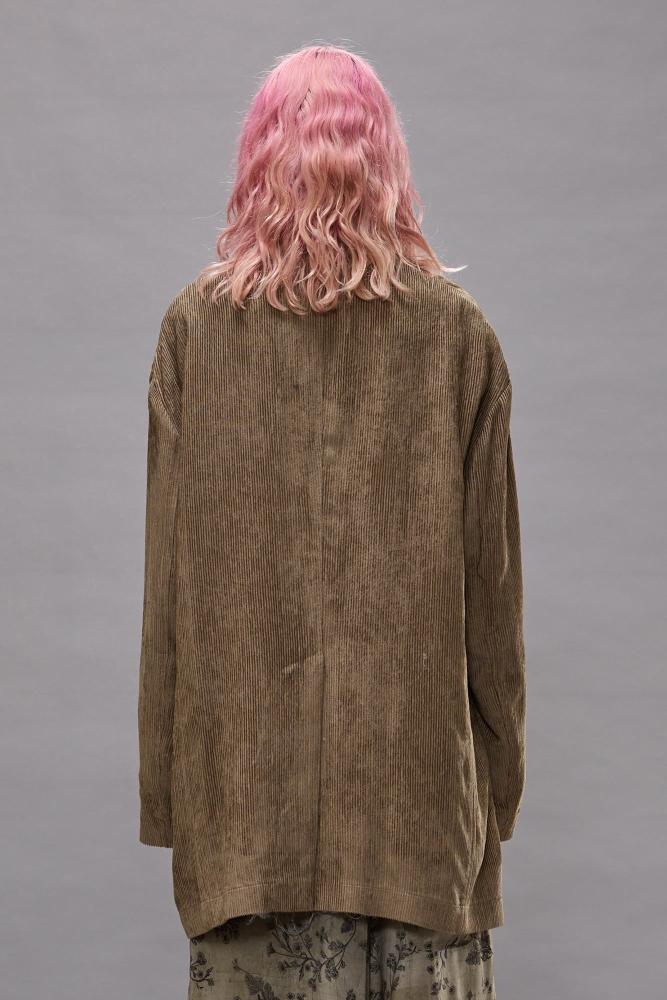 Elongated Oversized Ragged Blazer - Dusty Khaki - R13