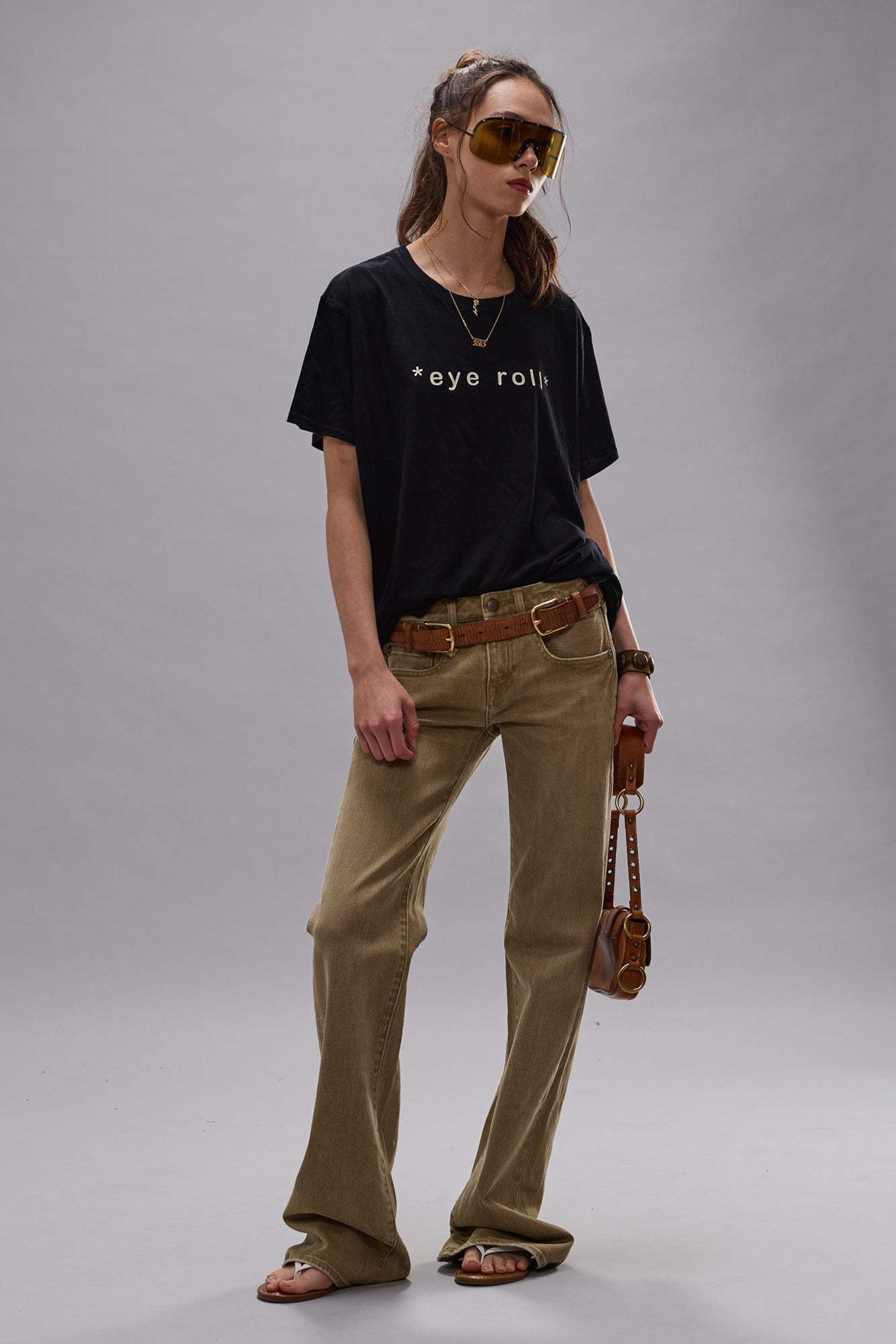 EYE ROLL BOY T - BLACK - R13