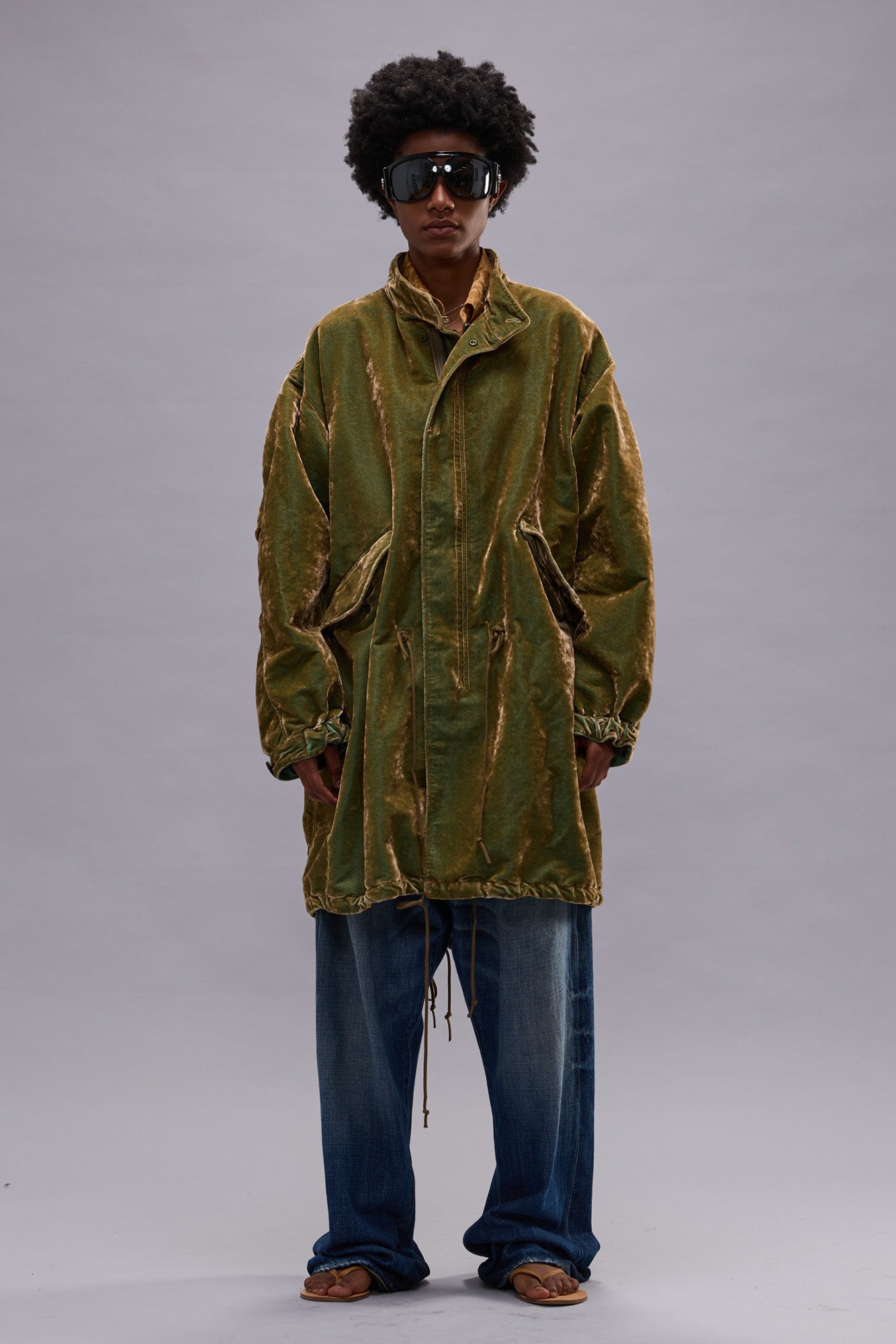 FISHTAIL PARKA - OLIVE - R13
