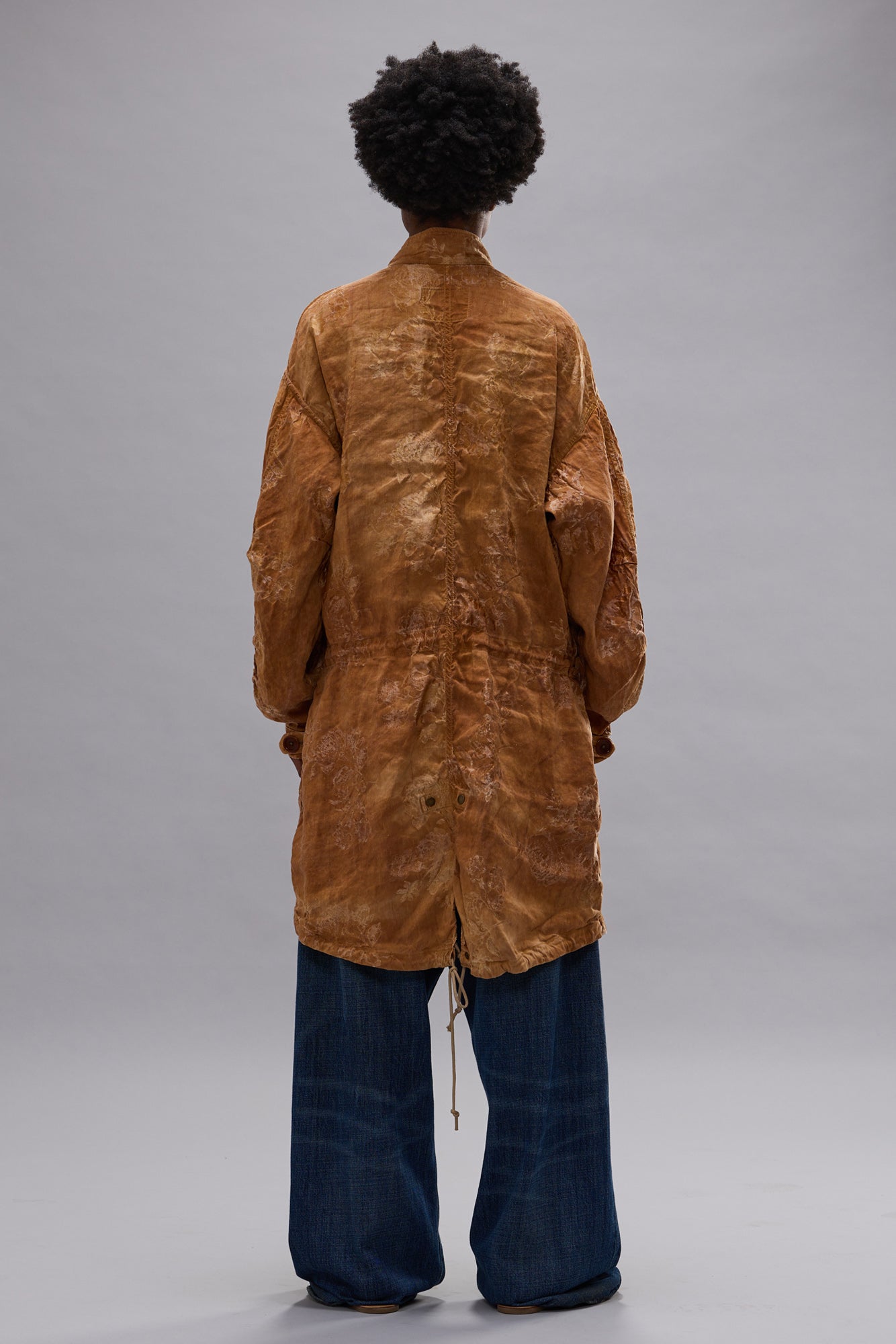 FISHTAIL PARKA - ORANGE FLORAL - R13