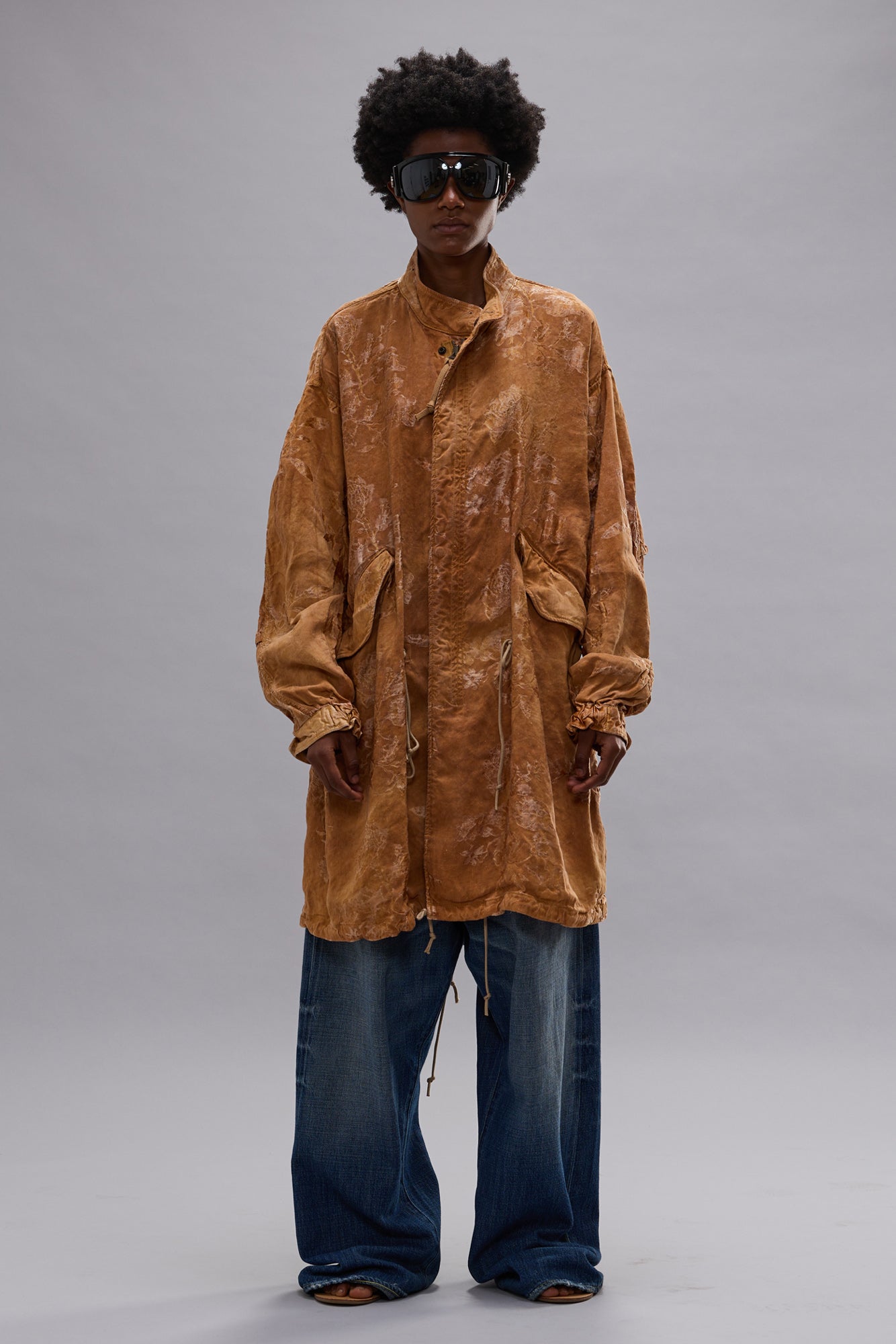 レア Ralph Lauren Fishtail Parka モッズ FISHTAIL PARKA - ORANGE FLORAL - R13