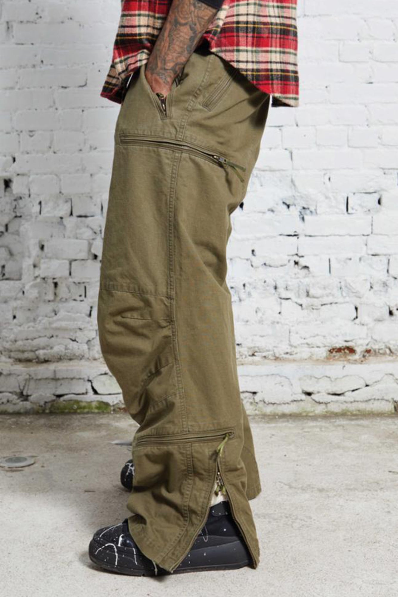 Flight Pants - Olive Cotton Ripstop