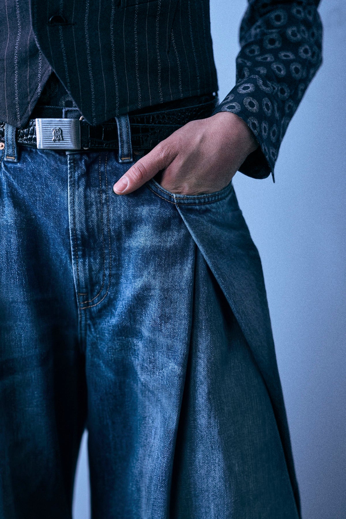 Foldover Jean - Dawson Blue - R13