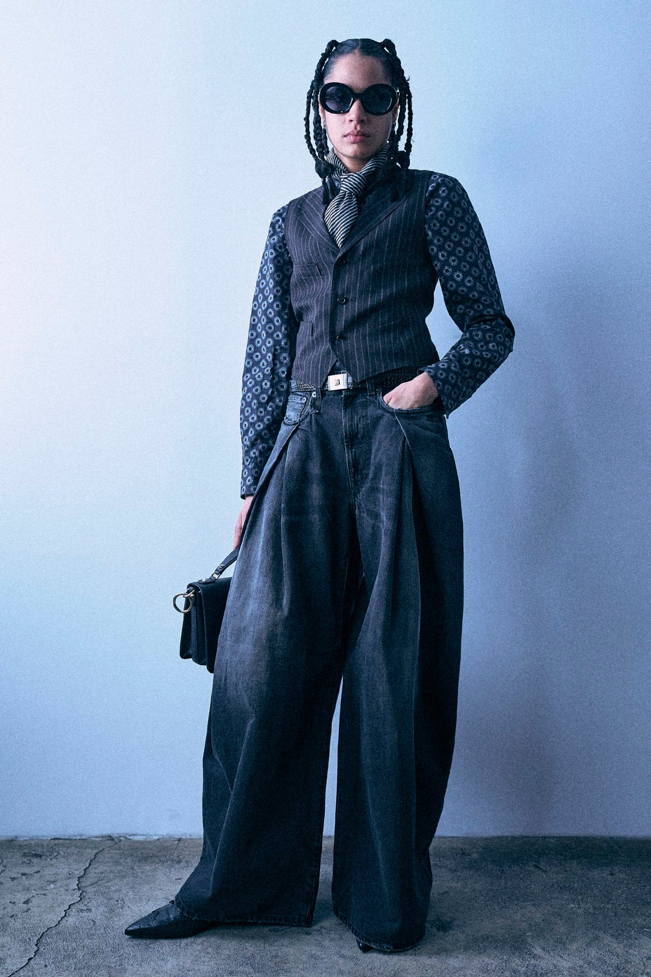 Foldover Jean - Wilson Black
