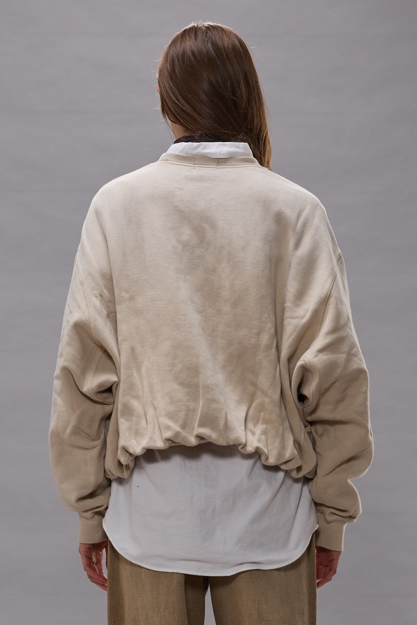 Give Me A Break Balloon Crewneck - Natural Off White - R13