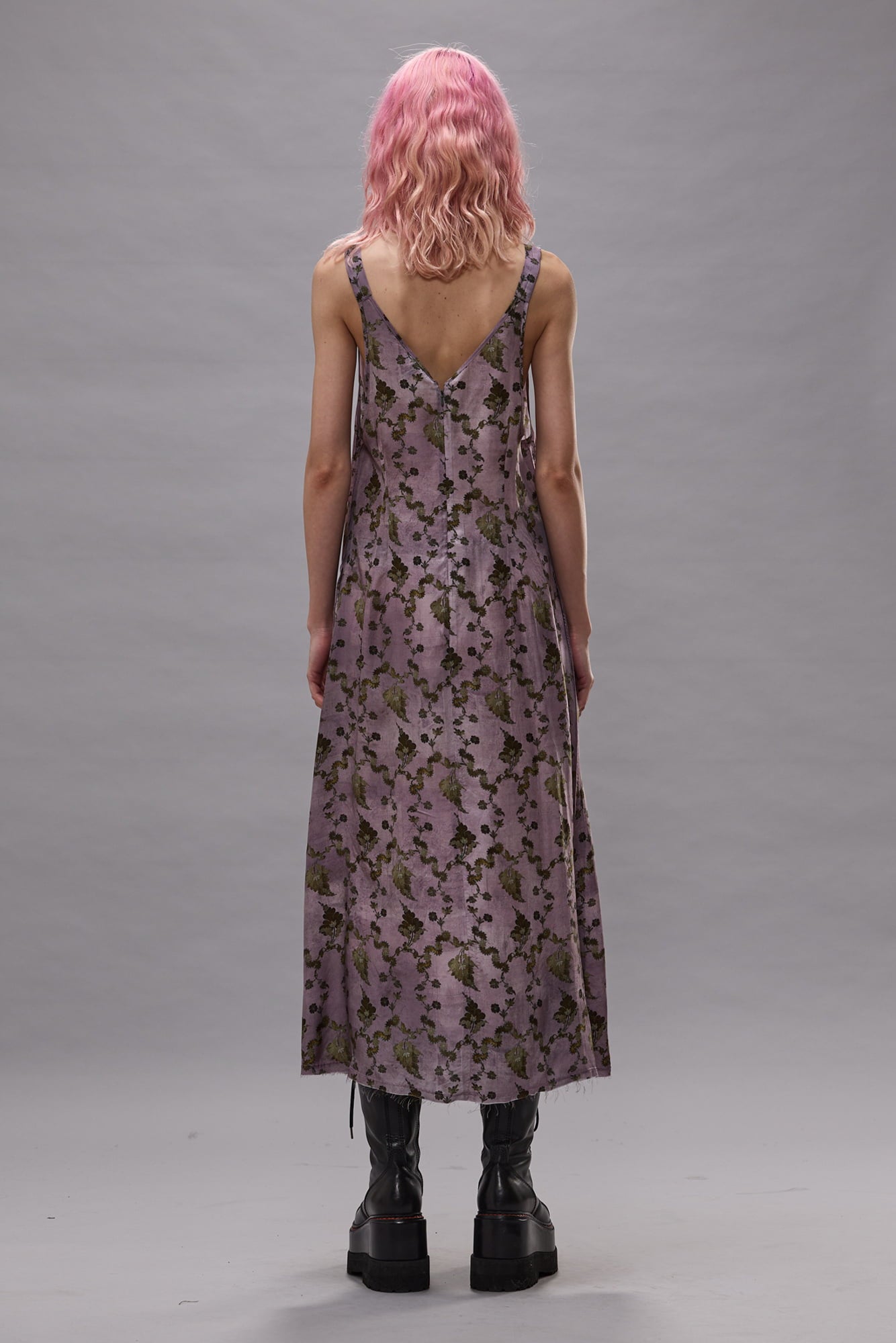 Grunge Slip - Purple Floral - R13
