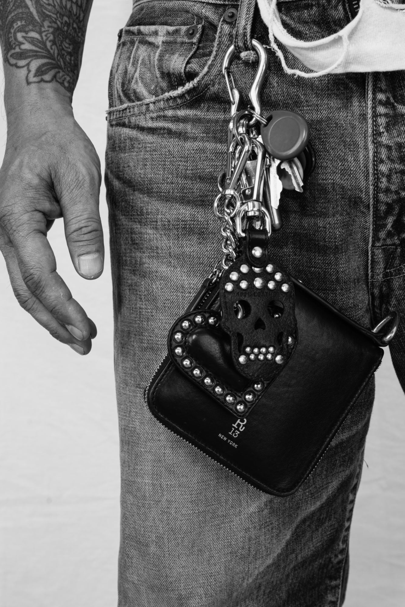 HARNESS WALLET CLIP ON - BLACK - R13