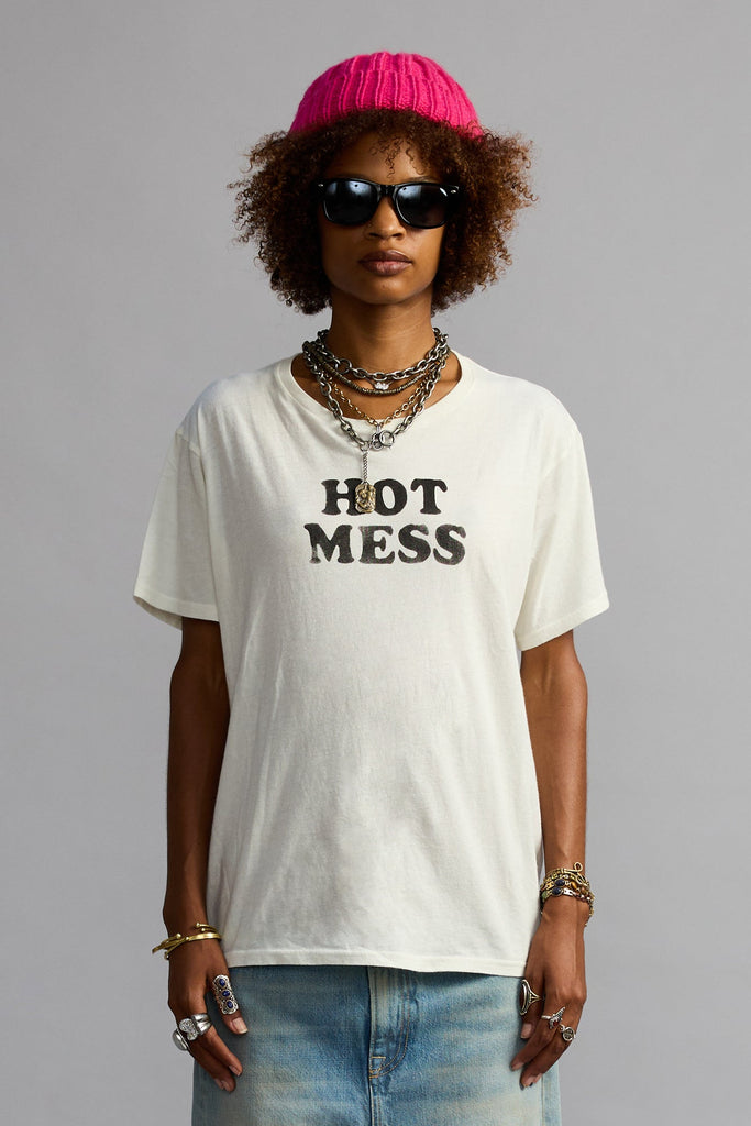 Hot Mess Boy T - Off White