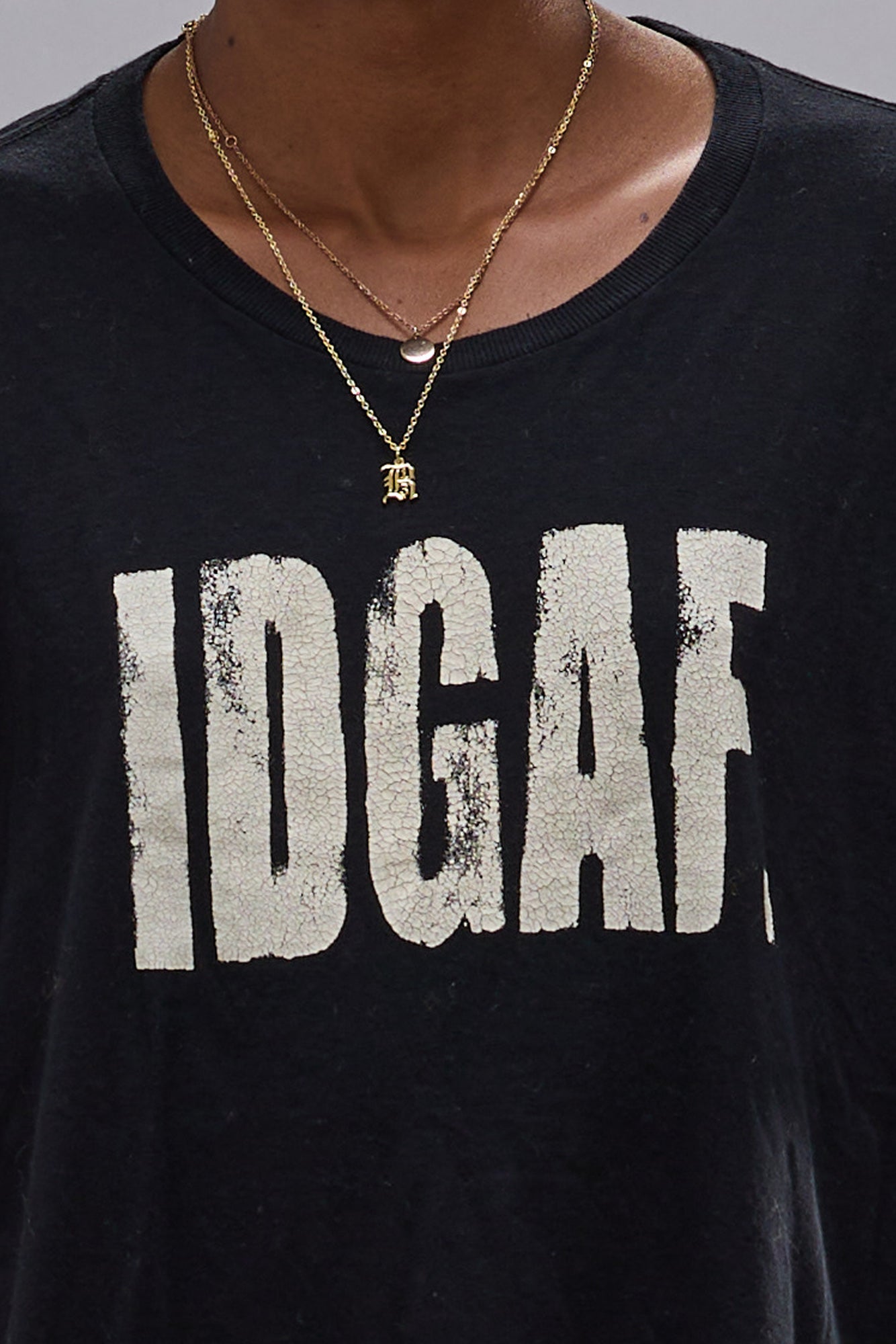 I DON'T GIVE A F RELAXED T - BLACK - R13