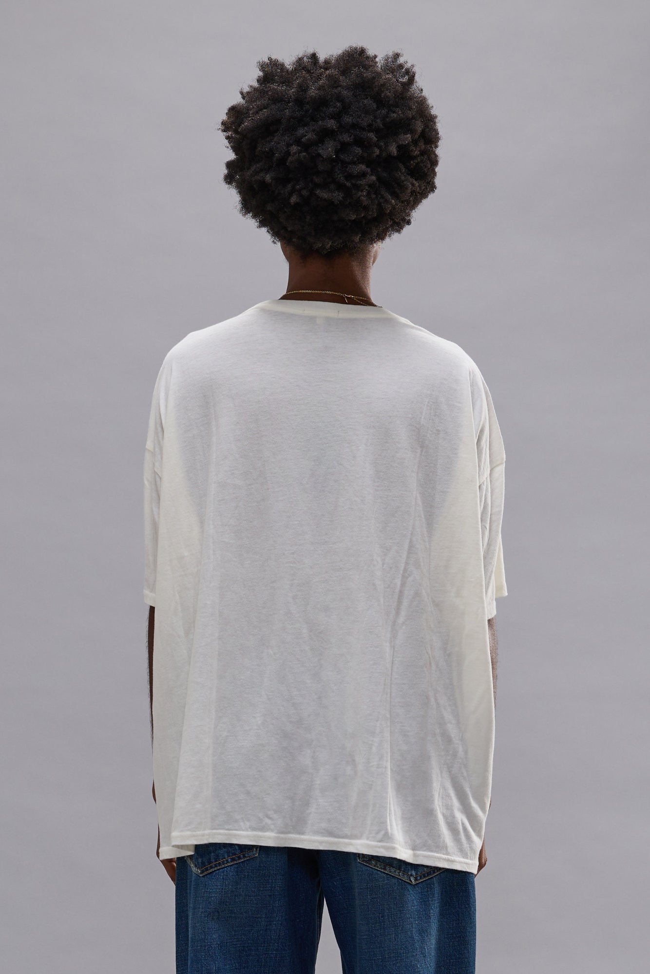 I DONT CARE RELAXED T - ECRU WHITE - R13