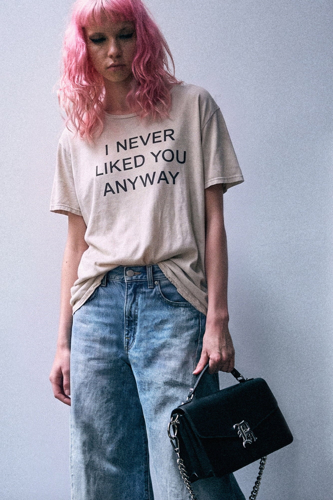 I Never Liked You Boy T - Acid Khaki Stone - R13