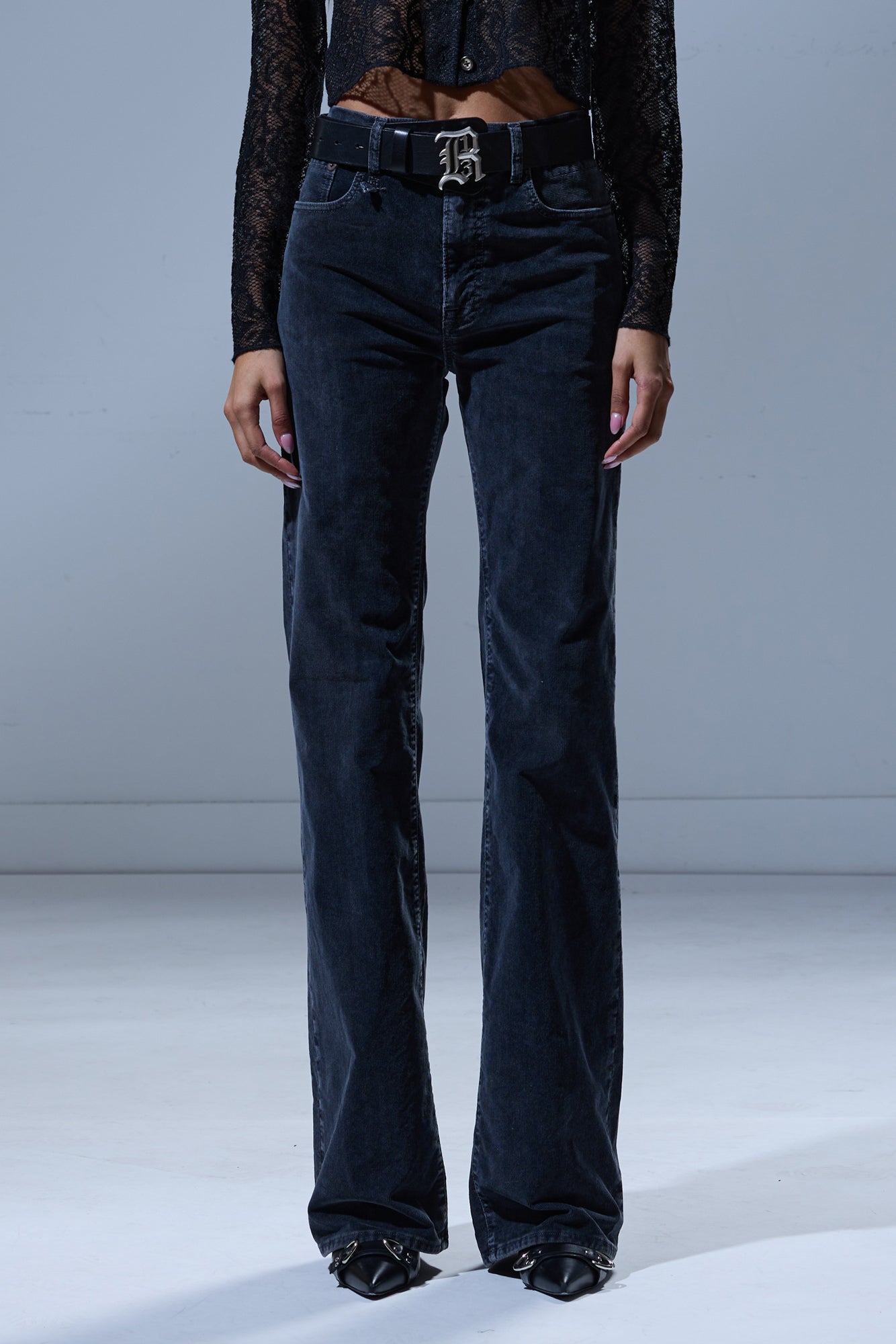JANE JEAN - OBSIDIAN STRETCH CORD BLACK - R13