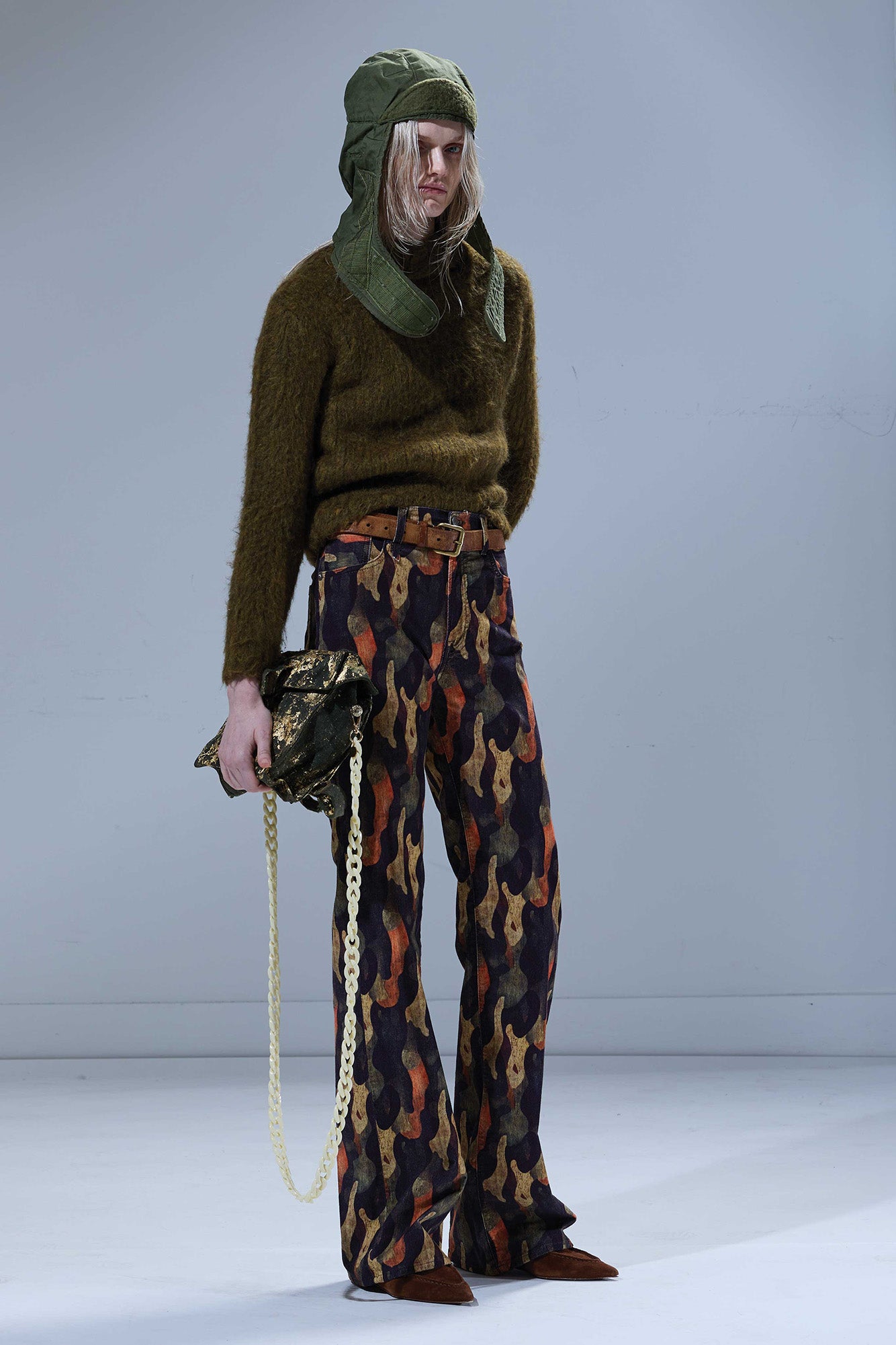 JANE JEAN - WILD CAMO VELVETEEN BROWN