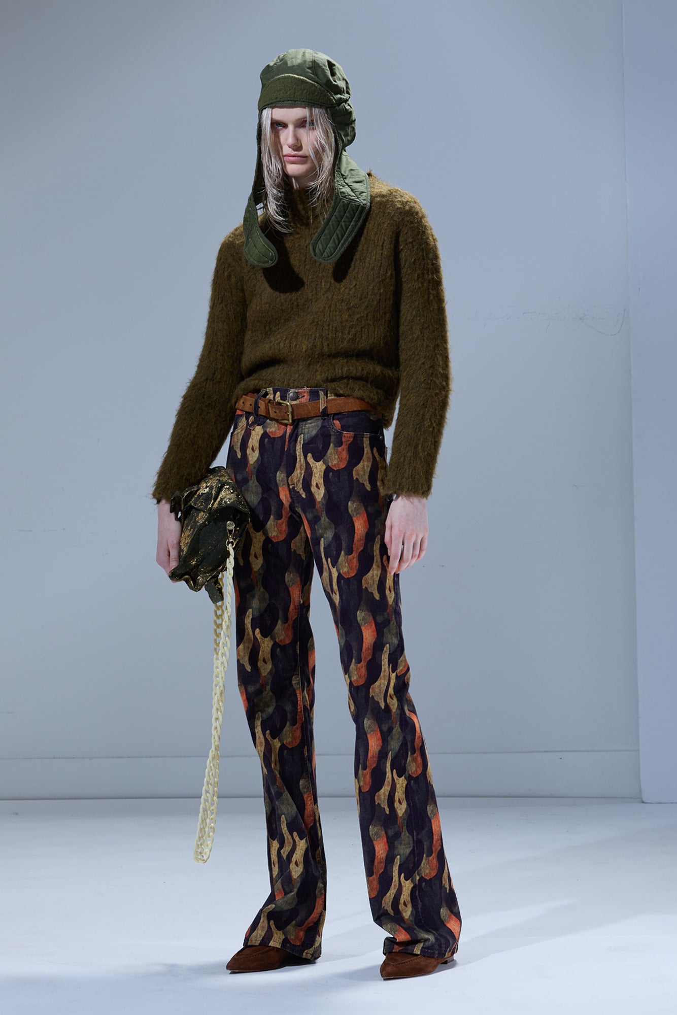 JANE JEAN - WILD CAMO VELVETEEN BROWN - R13