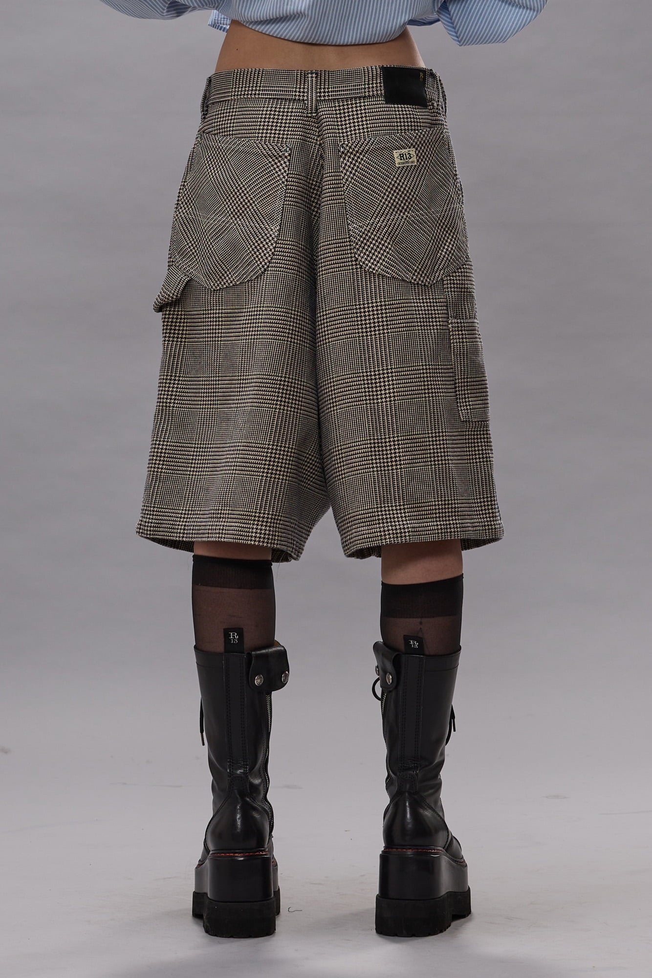 Jesse Carpenter Short - Prince Of Wales Grey Check - R13