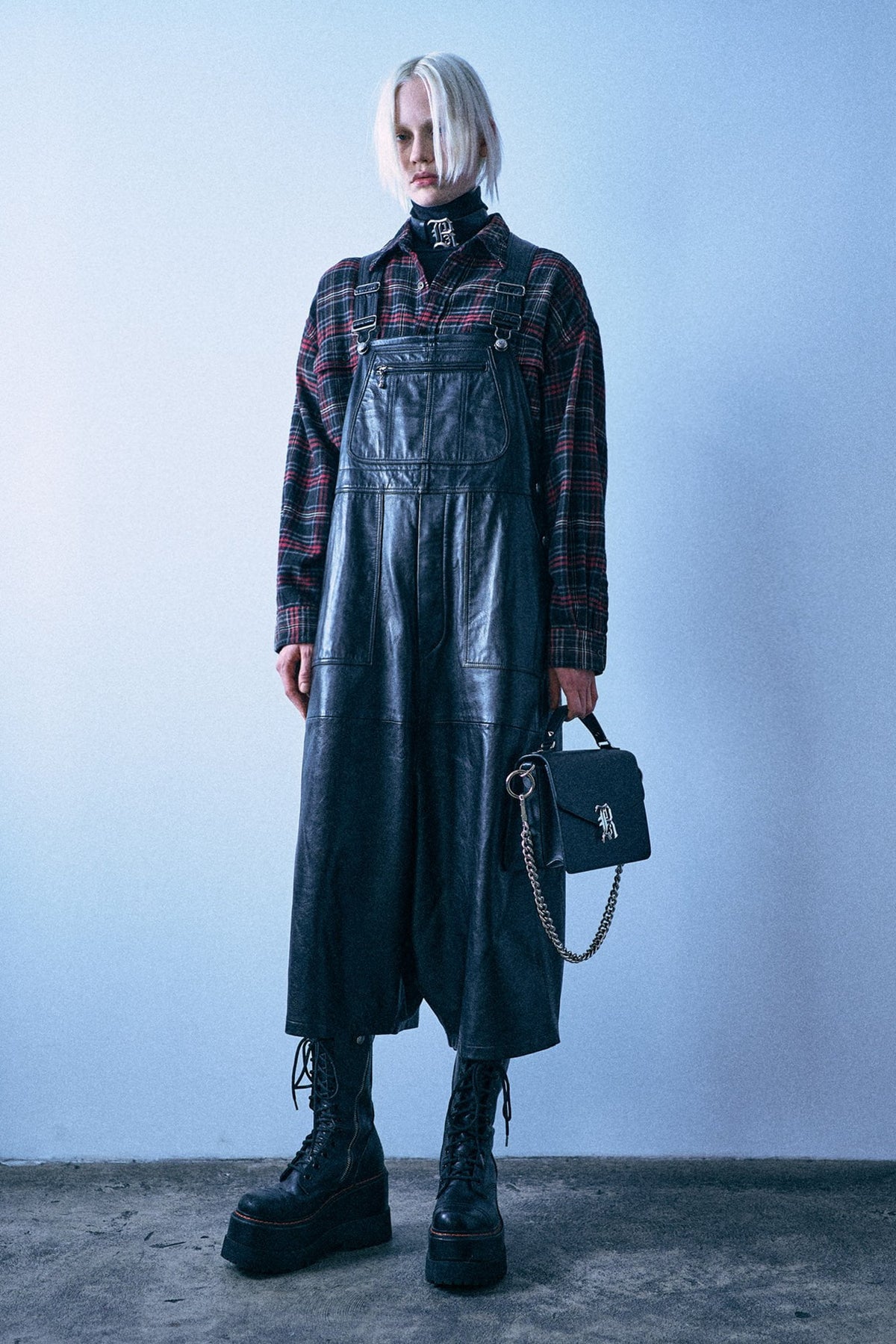 Jumbo Overall With Zippered Pocket - Black - R13