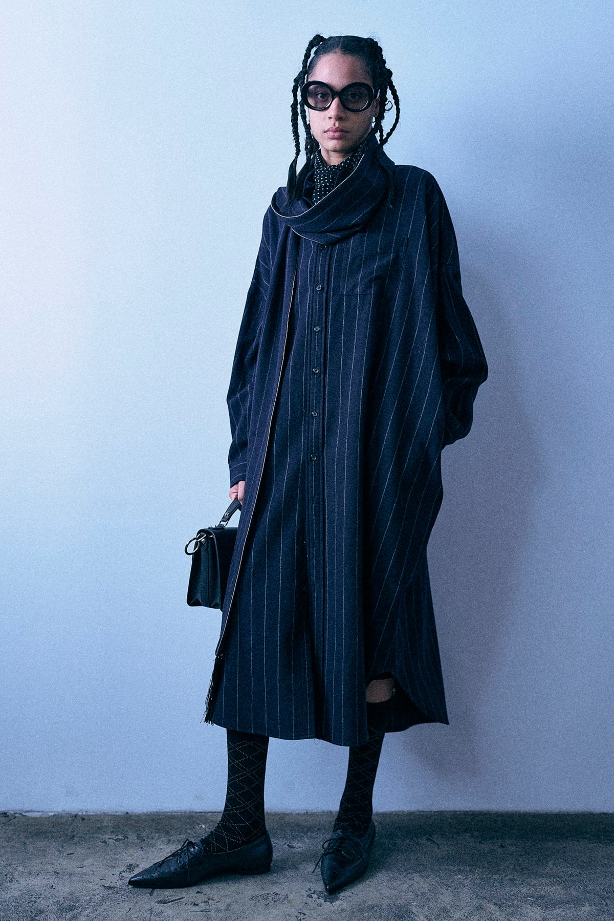 Jumbo Shirtdress - Navy And White Stripe - R13