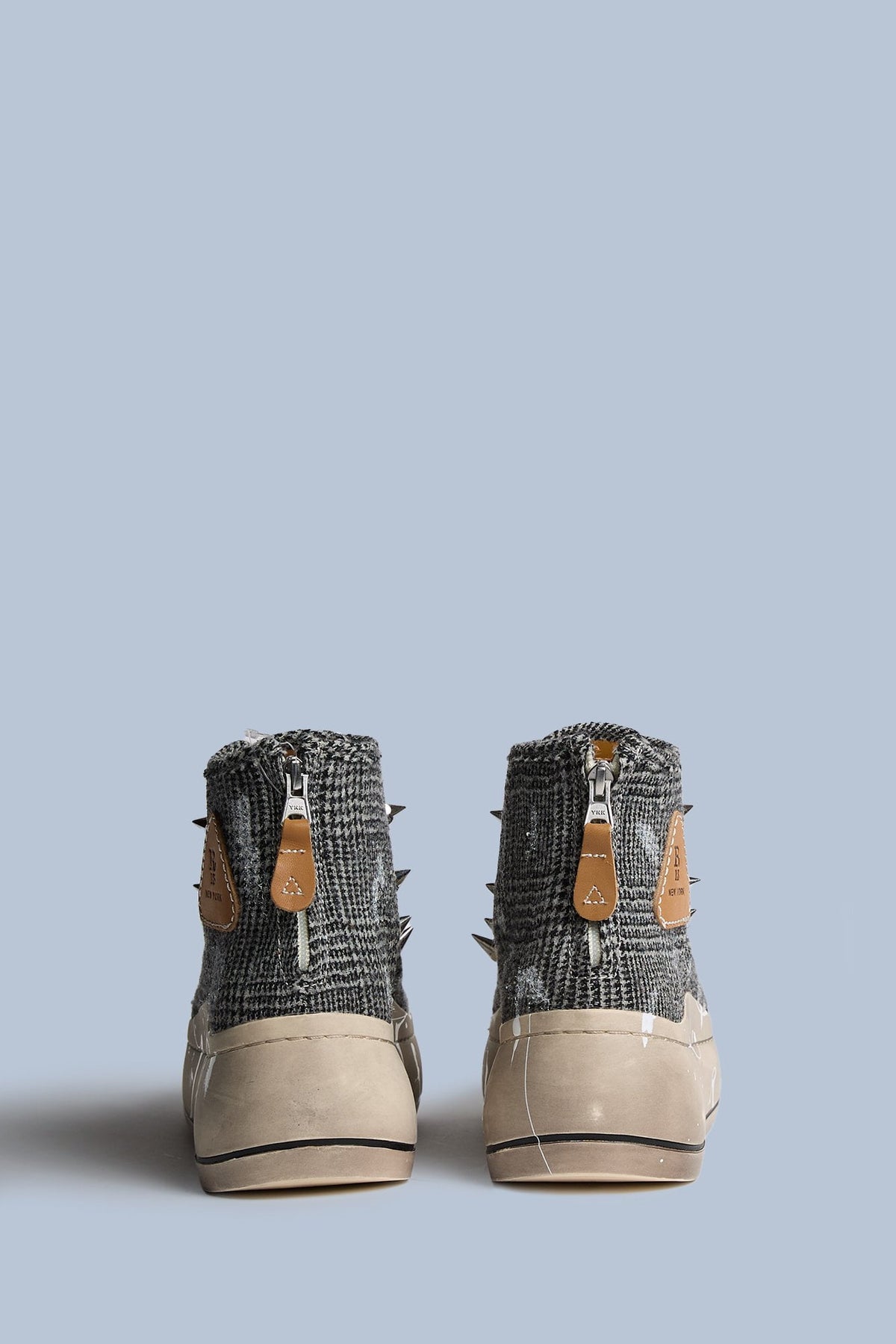 Kurt High Top Sneaker - Black And White Check - R13