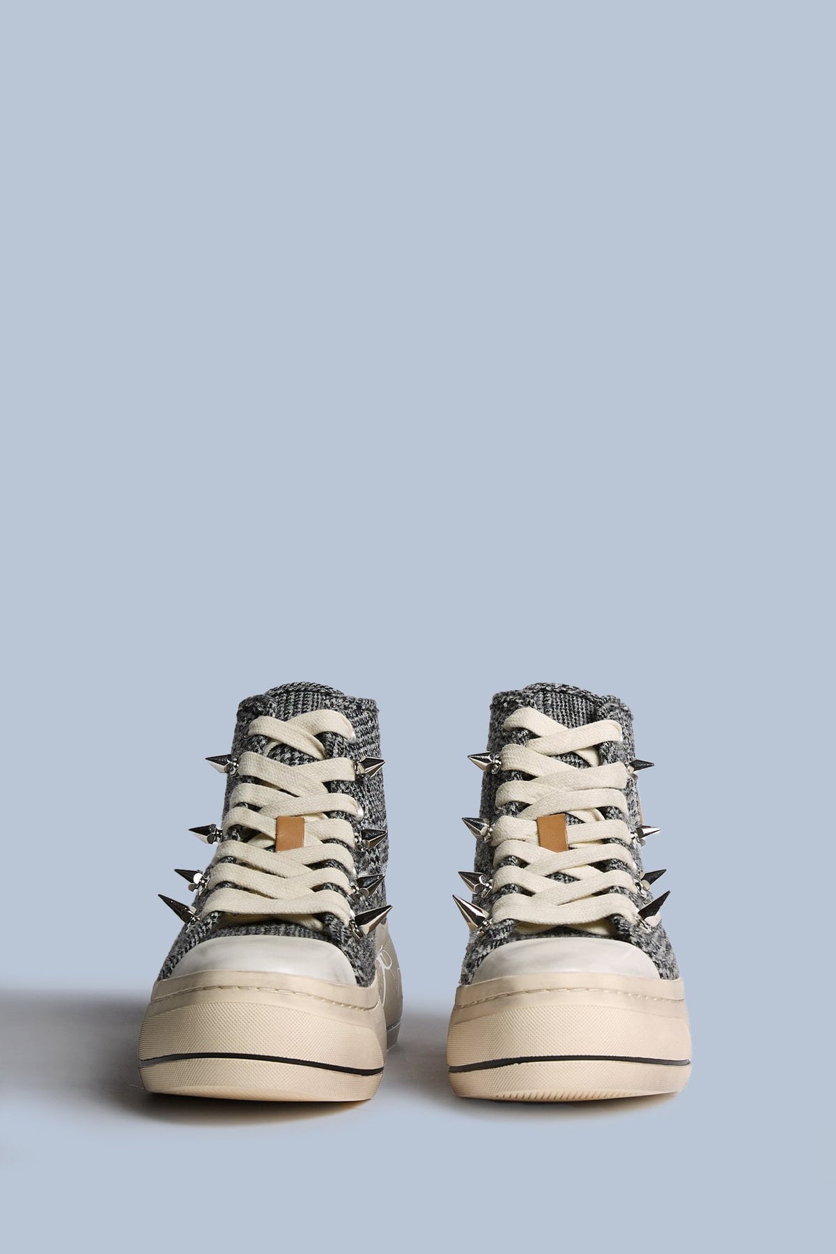 Kurt High Top Sneaker - Black And White Check - R13