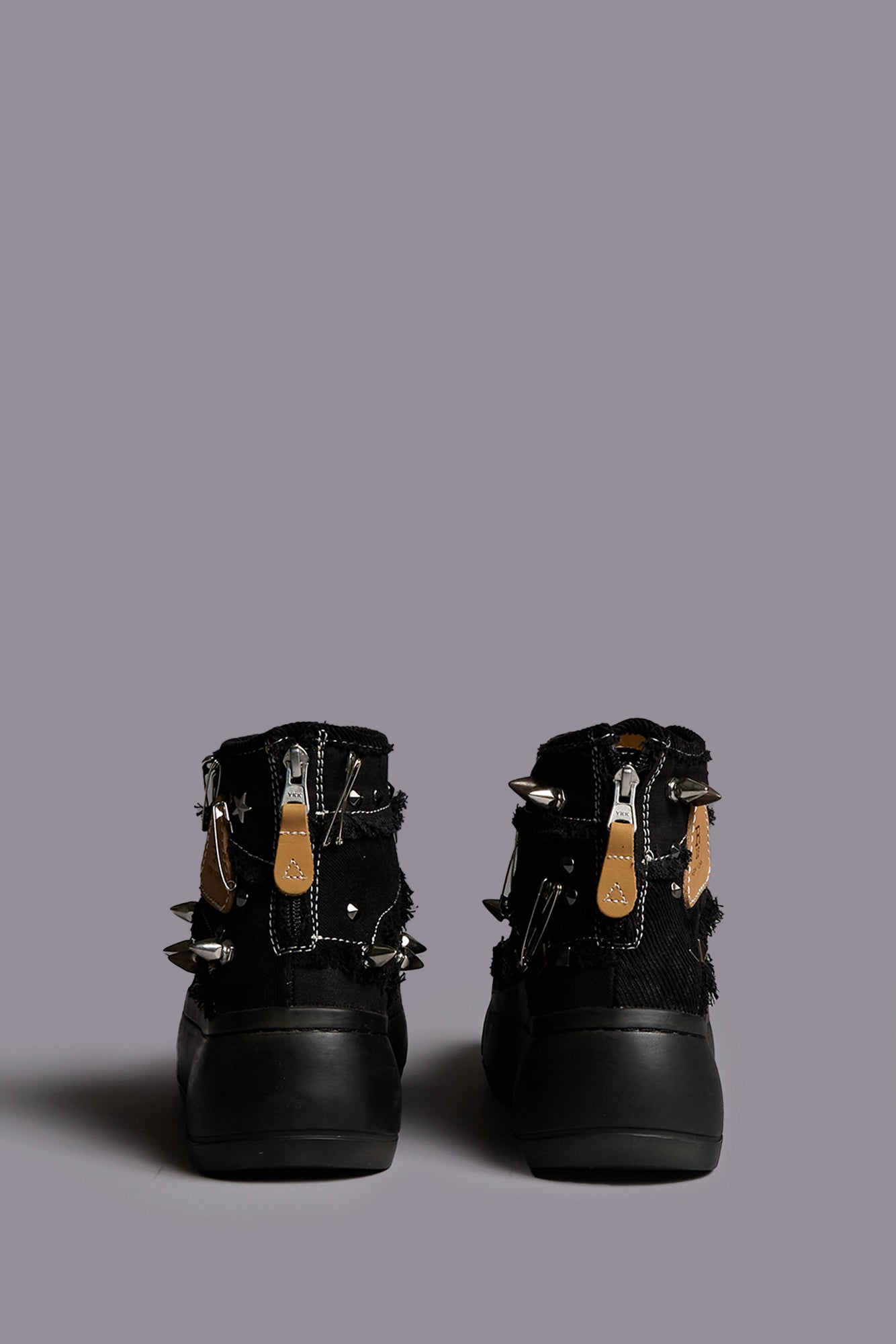 KURT HIGH TOP SNEAKER - BLACK PATCHWORK - R13