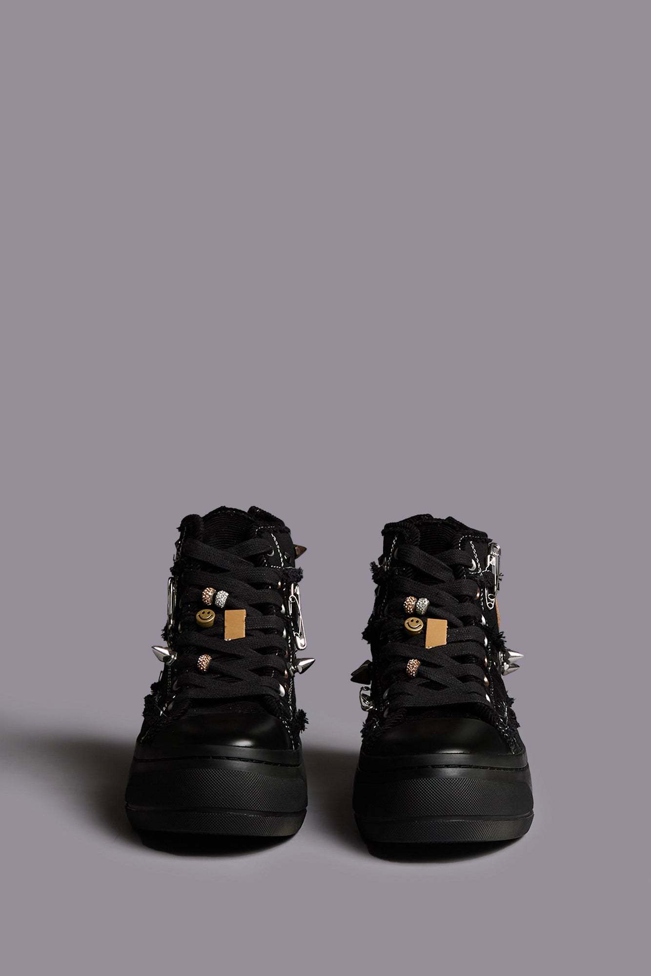 KURT HIGH TOP SNEAKER - BLACK PATCHWORK - R13