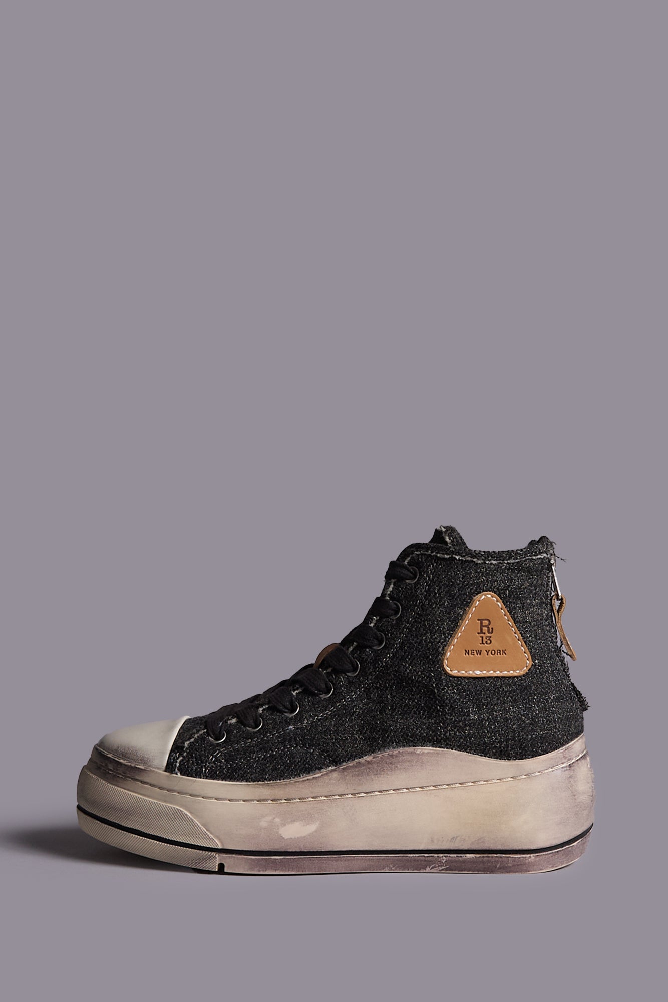 Kurt High Top Sneaker - Dark Grey - R13