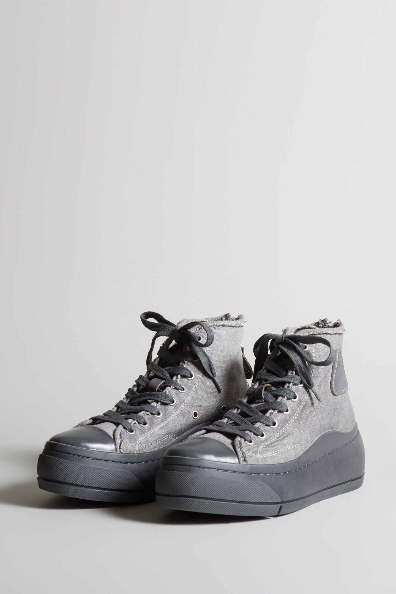 Kurt High Top Sneaker - Light Grey Denim