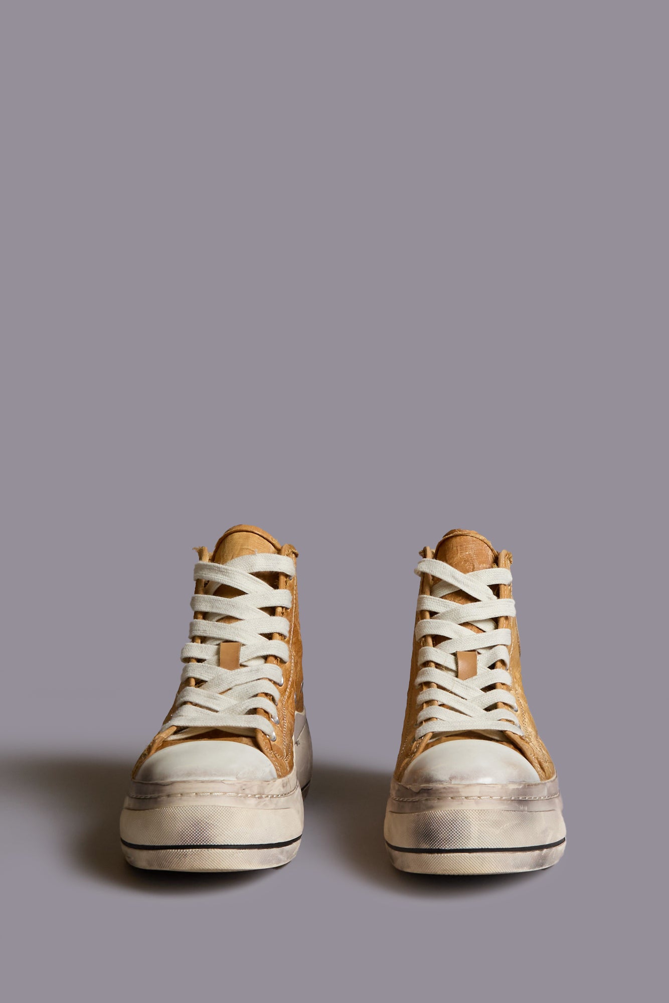 KURT HIGH TOP SNEAKER - ORANGE FLORAL JACQUARD - R13